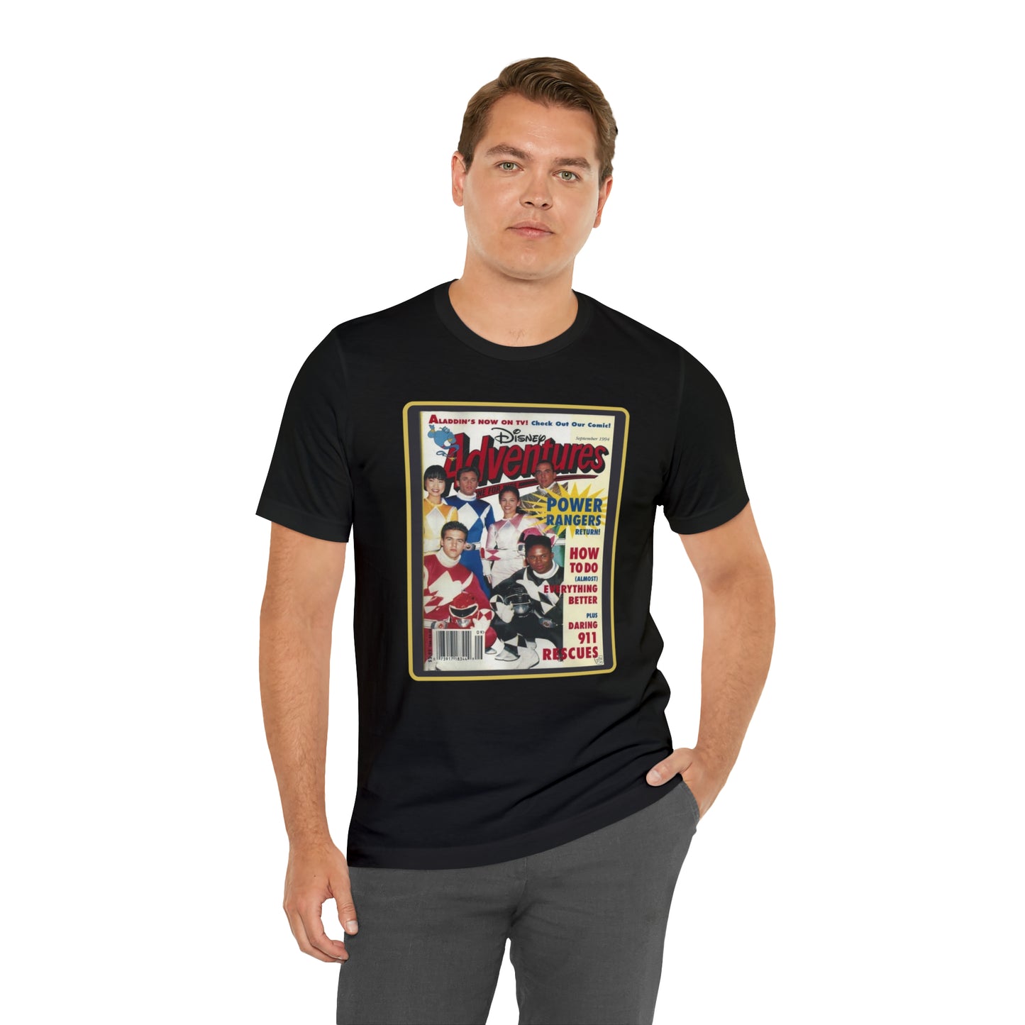 90s Throwback Power Rangers Unisex Jersey Short Sleeve Tee