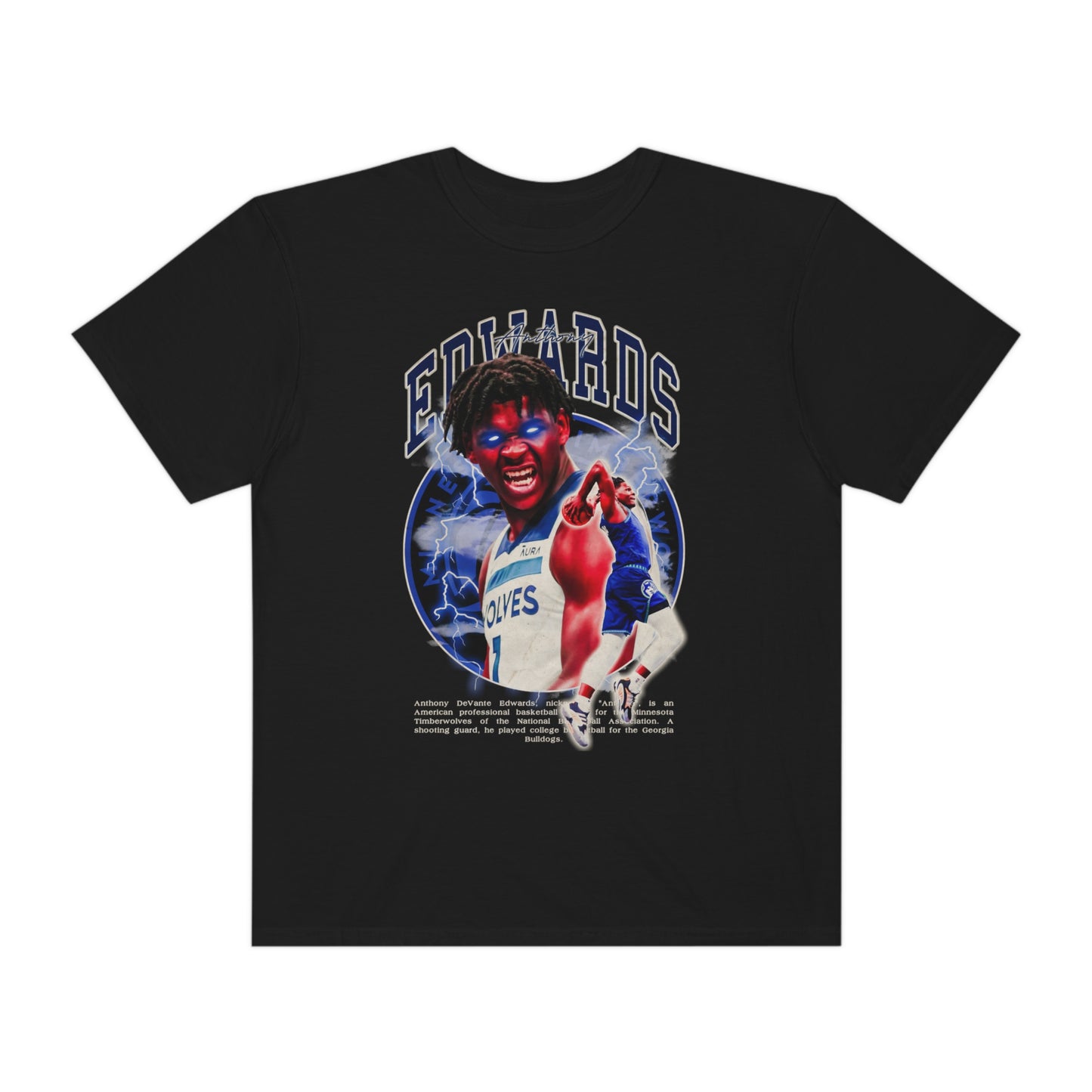 Edwards Timberwolves Basketball Unisex Garment-Dyed T-shirt