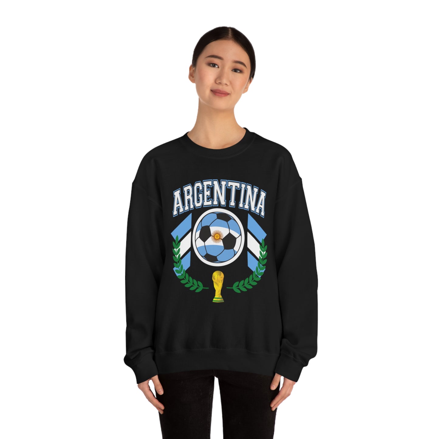 Argentina World Cup Soccer Unisex Heavy Blend Crewneck Sweatshirt