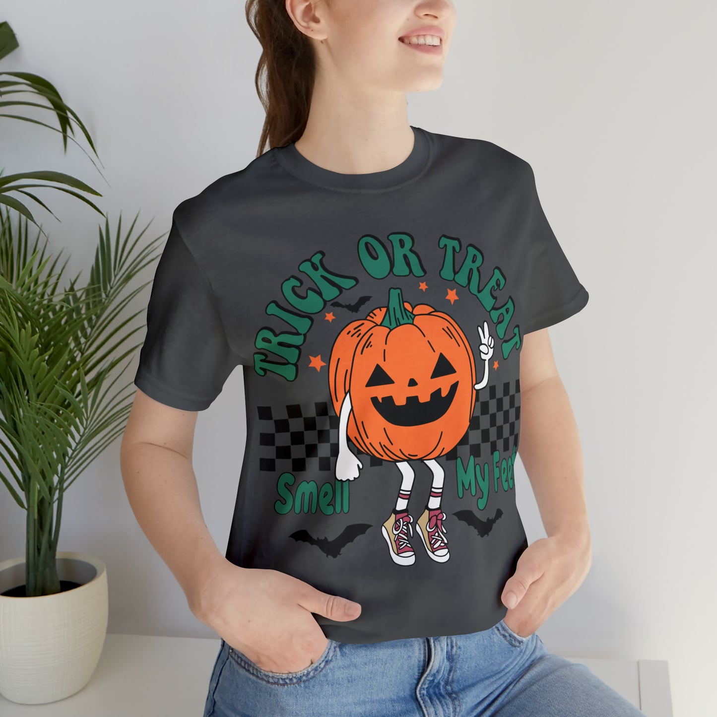 Trick or Treat Smell My Feet | Unisex Jersey Short Sleeve Tee