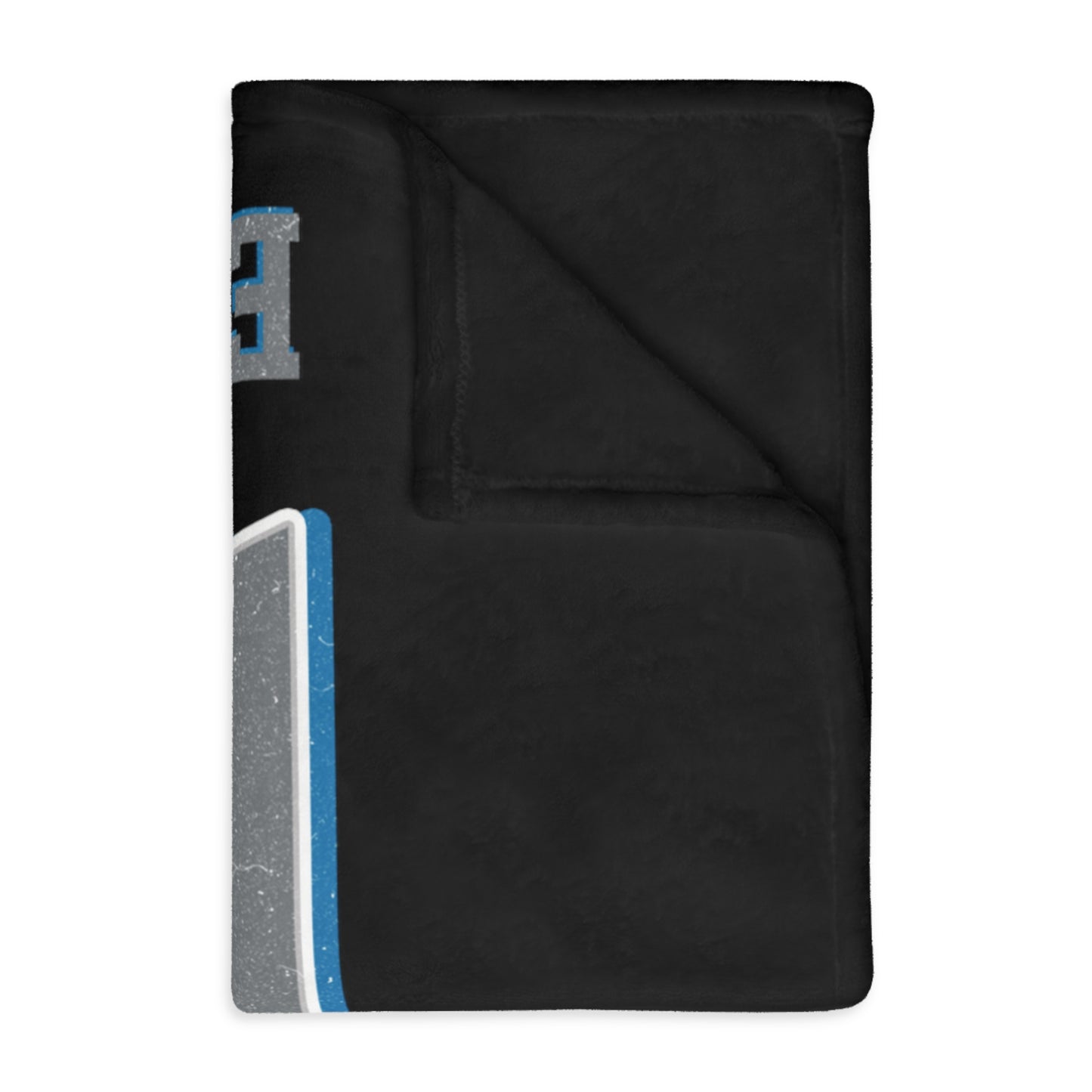 Detroit Football Velveteen Minky Throw Blanket