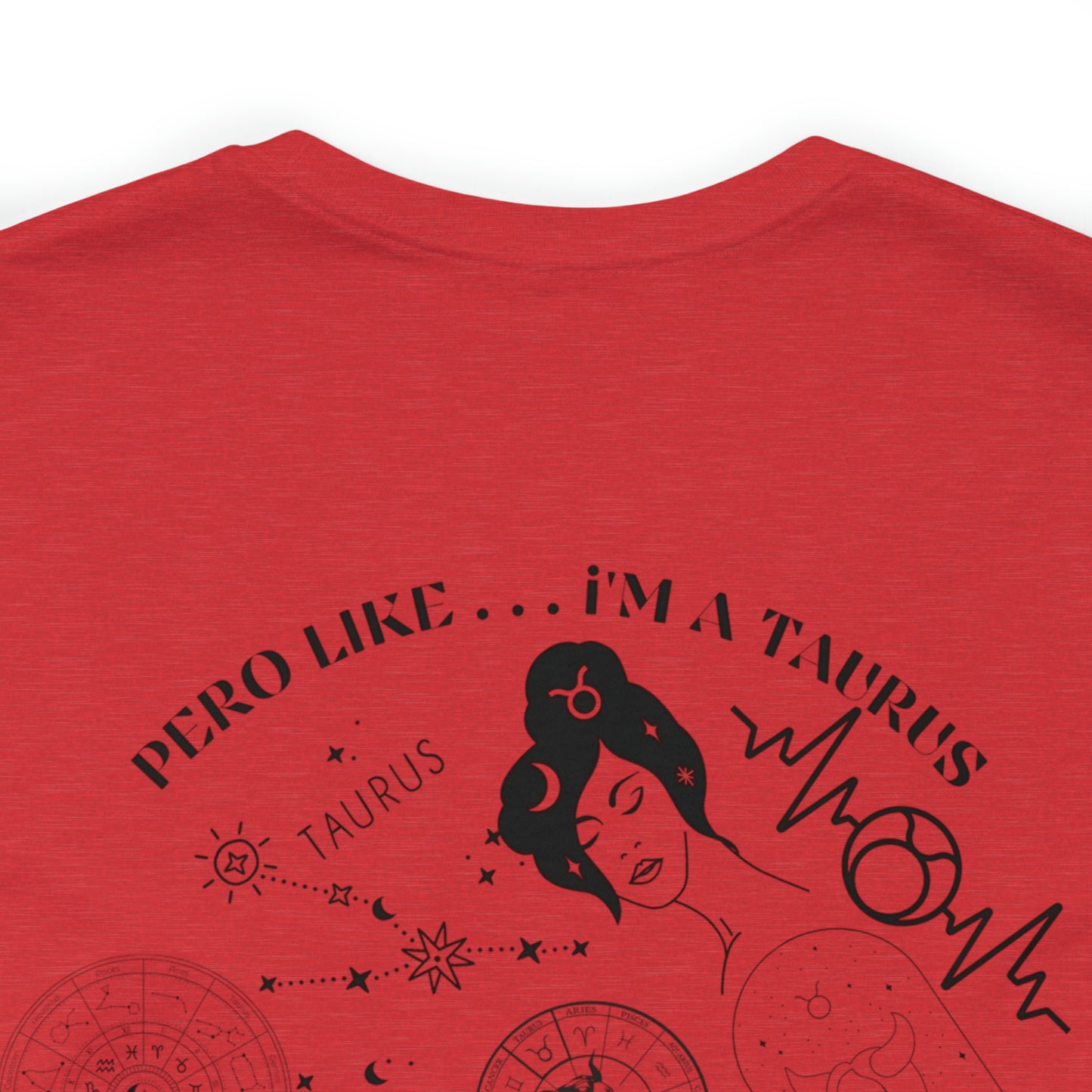 Zodiac Taurus - Astrology Unisex Jersey Short Sleeve Tee Front/Back Print