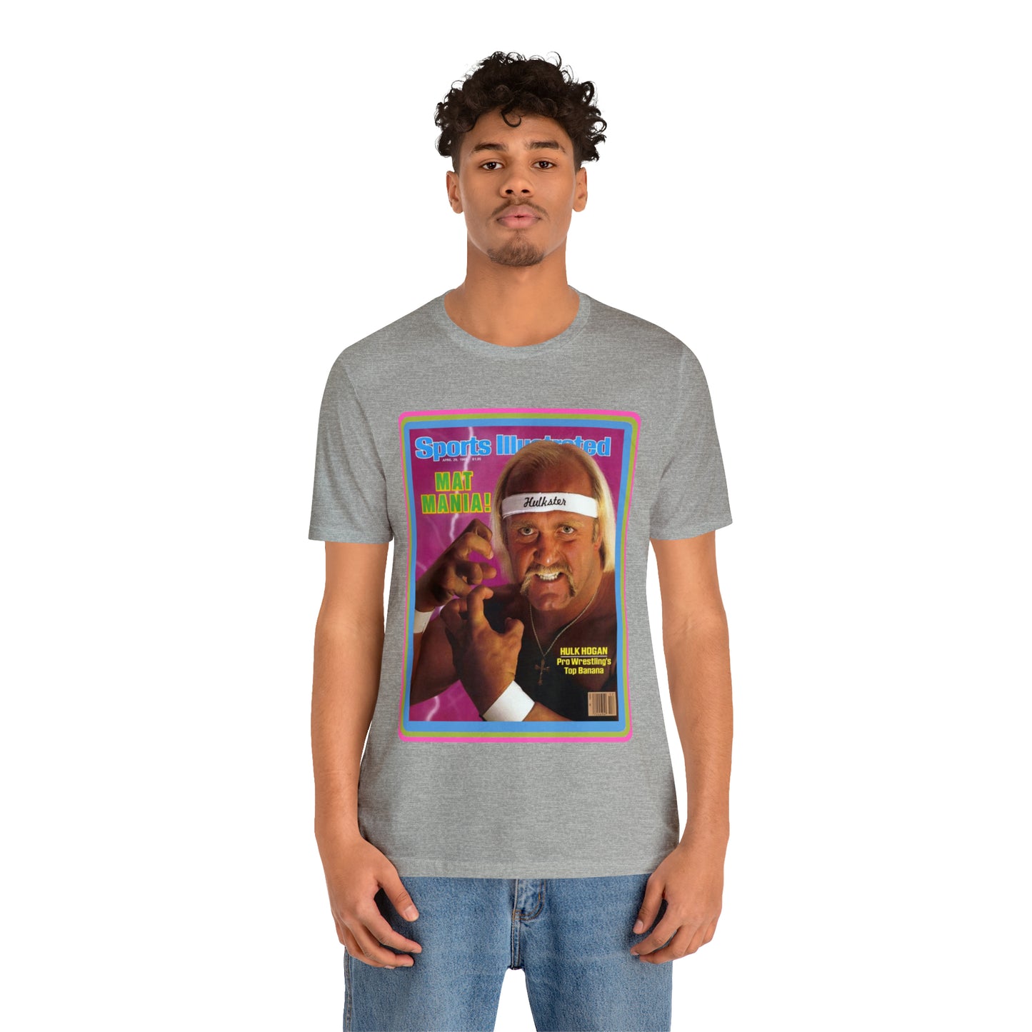 90s Throwback Hulk Hogan Sports Illustrated Magazine Unisex Jersey Short Sleeve Tee