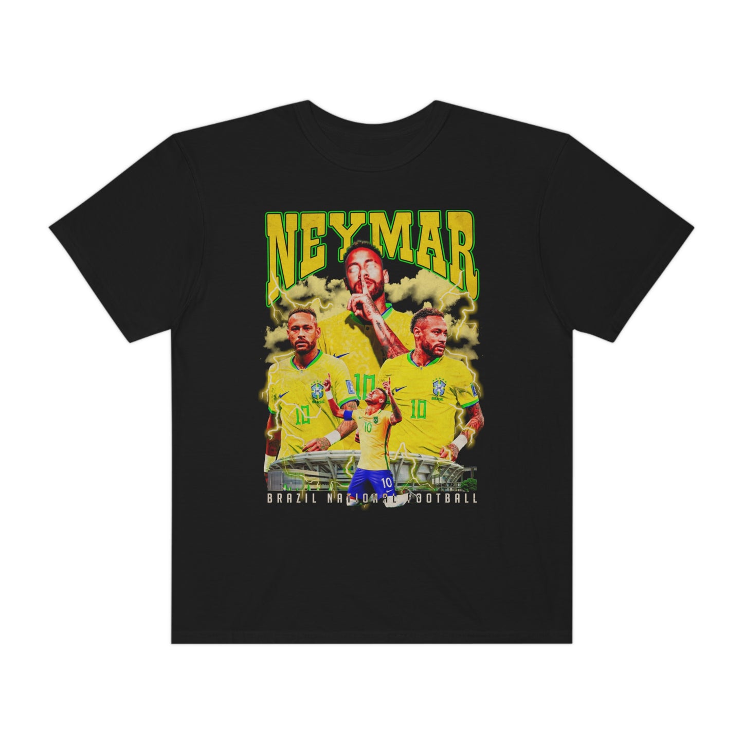 Neymar Soccer Unisex Garment-Dyed T-shirt