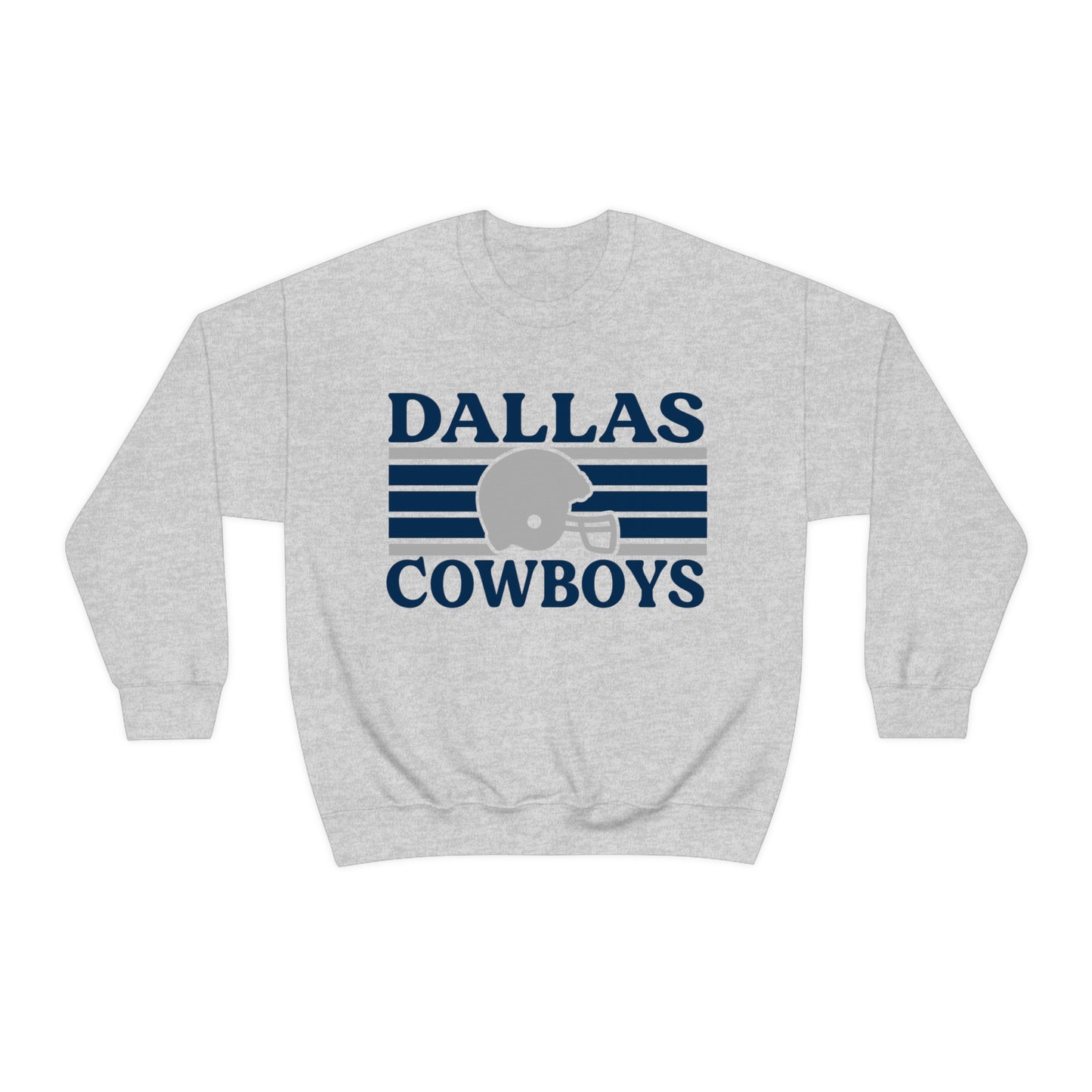 Retro Style Dallas Football Unisex Heavy Blend Crewneck Sweatshirt