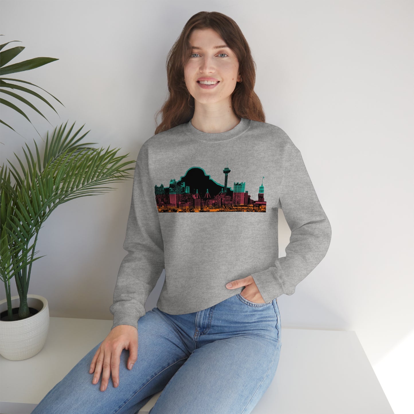 San Antonio Spurs Basketball Unisex Heavy Blend Crewneck Sweatshirt