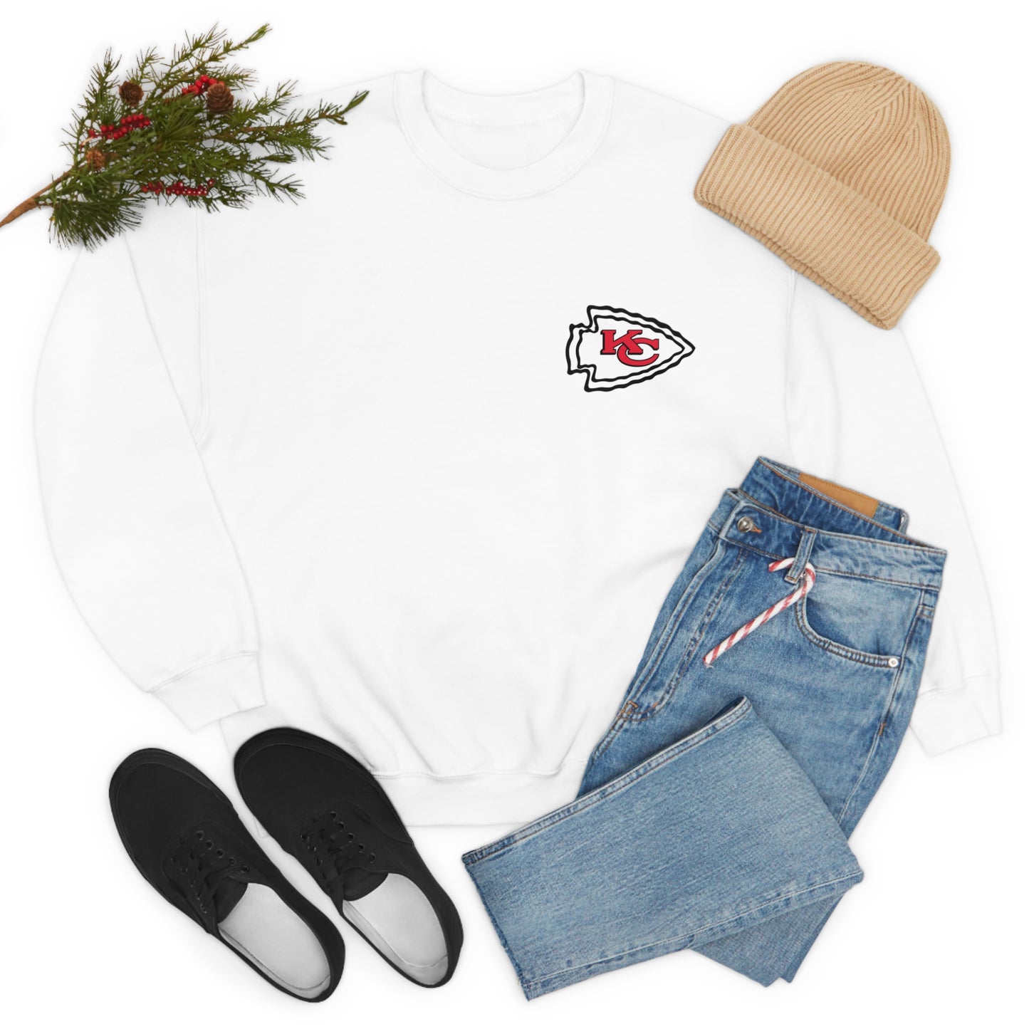 Kansas Mahomes Football Unisex Heavy Blend Crewneck Sweatshirt Front/Back Print