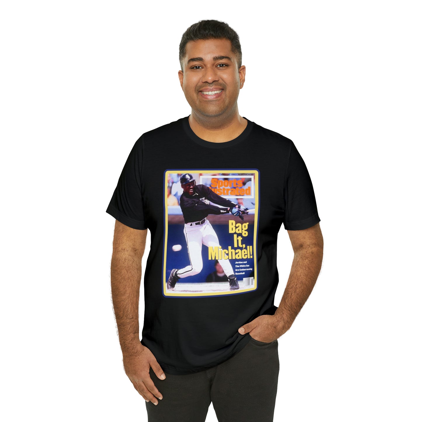 90s Throwback Michael Jordan Sports Illustrated Magazine Unisex Jersey Short Sleeve Tee
