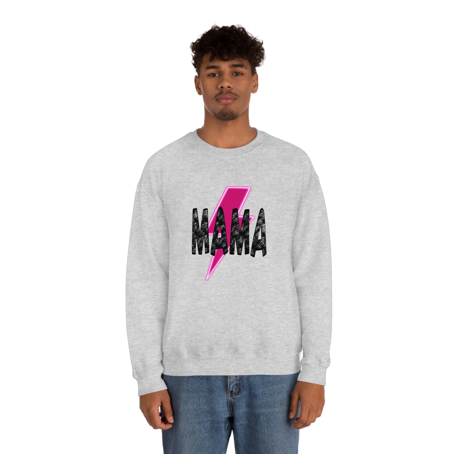 Mama Mommy & Me Matching Set Unisex DryBlend® Crewneck Sweatshirt