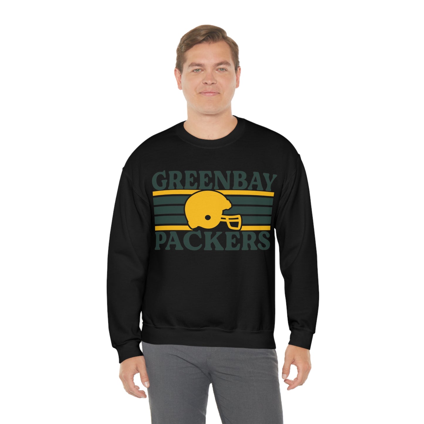 Retro Style Green Bay Football Unisex Heavy Blend Crewneck Sweatshirt