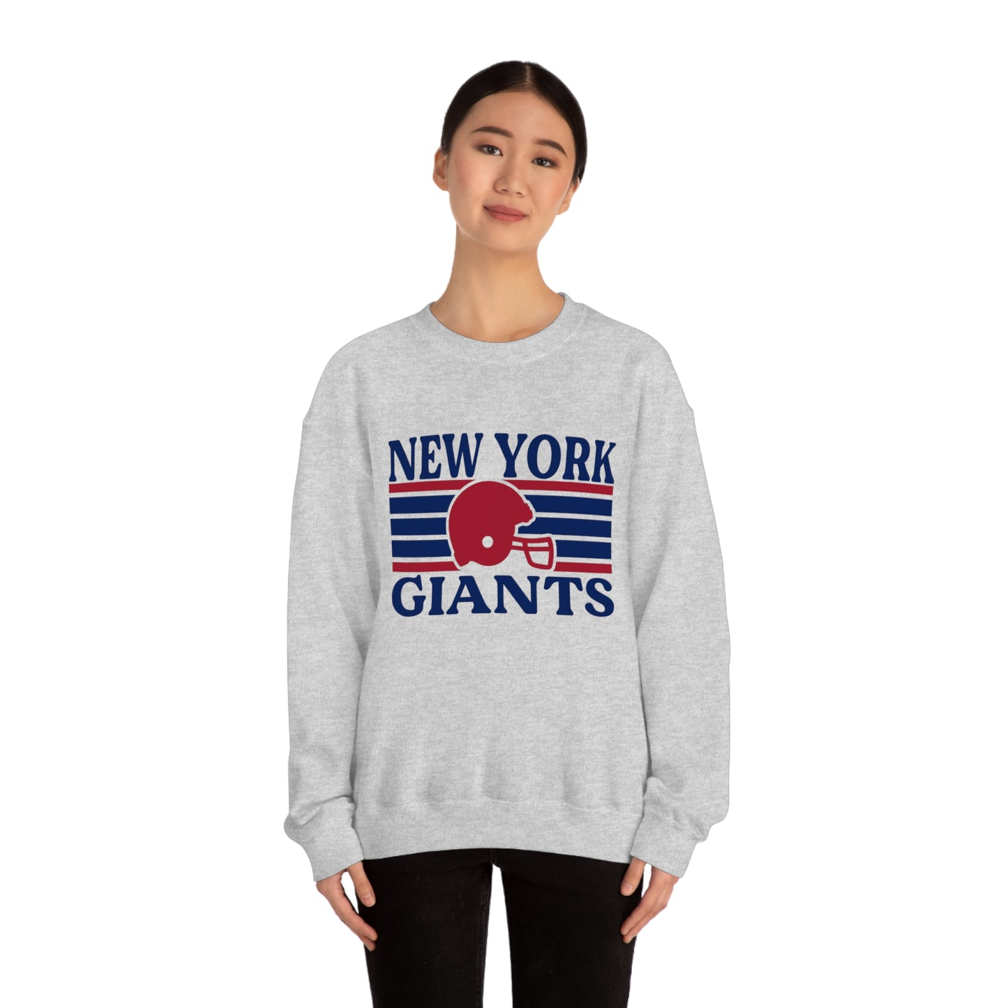 Retro Style New York Football Unisex Heavy Blend Crewneck Sweatshirt