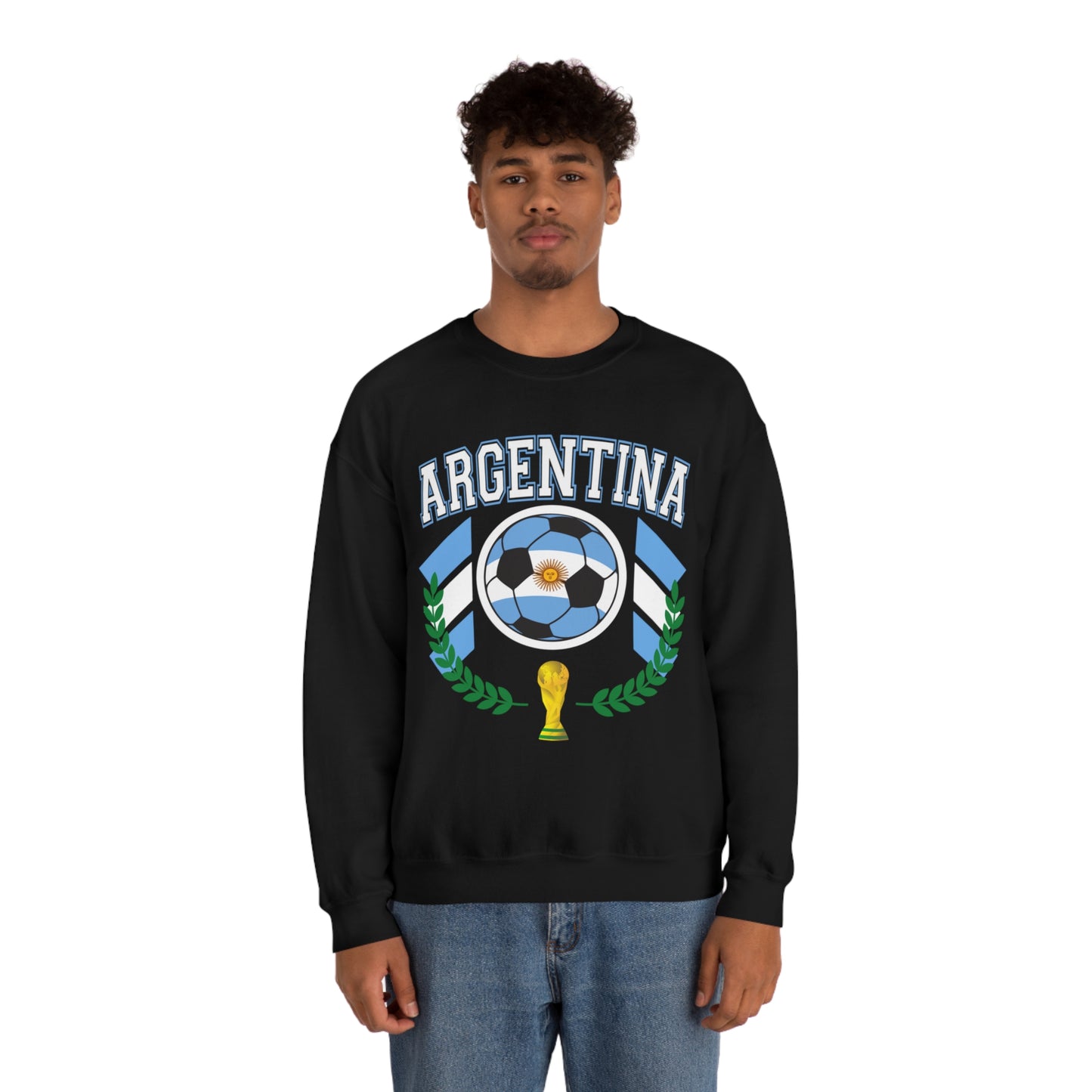Argentina World Cup Soccer Unisex Heavy Blend Crewneck Sweatshirt