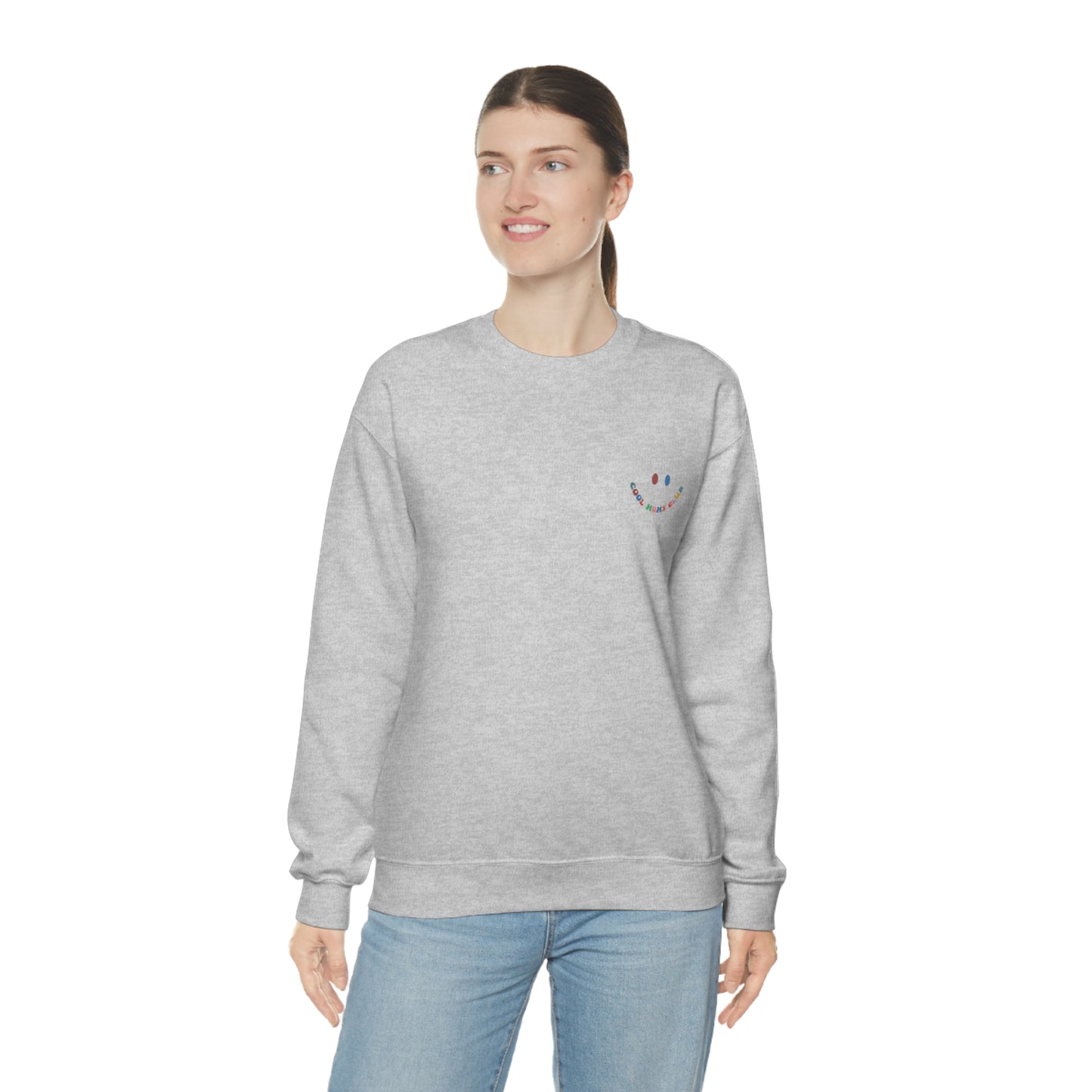 Cool Moms Club Unisex DryBlend® Crewneck Sweatshirt Front/Back Print