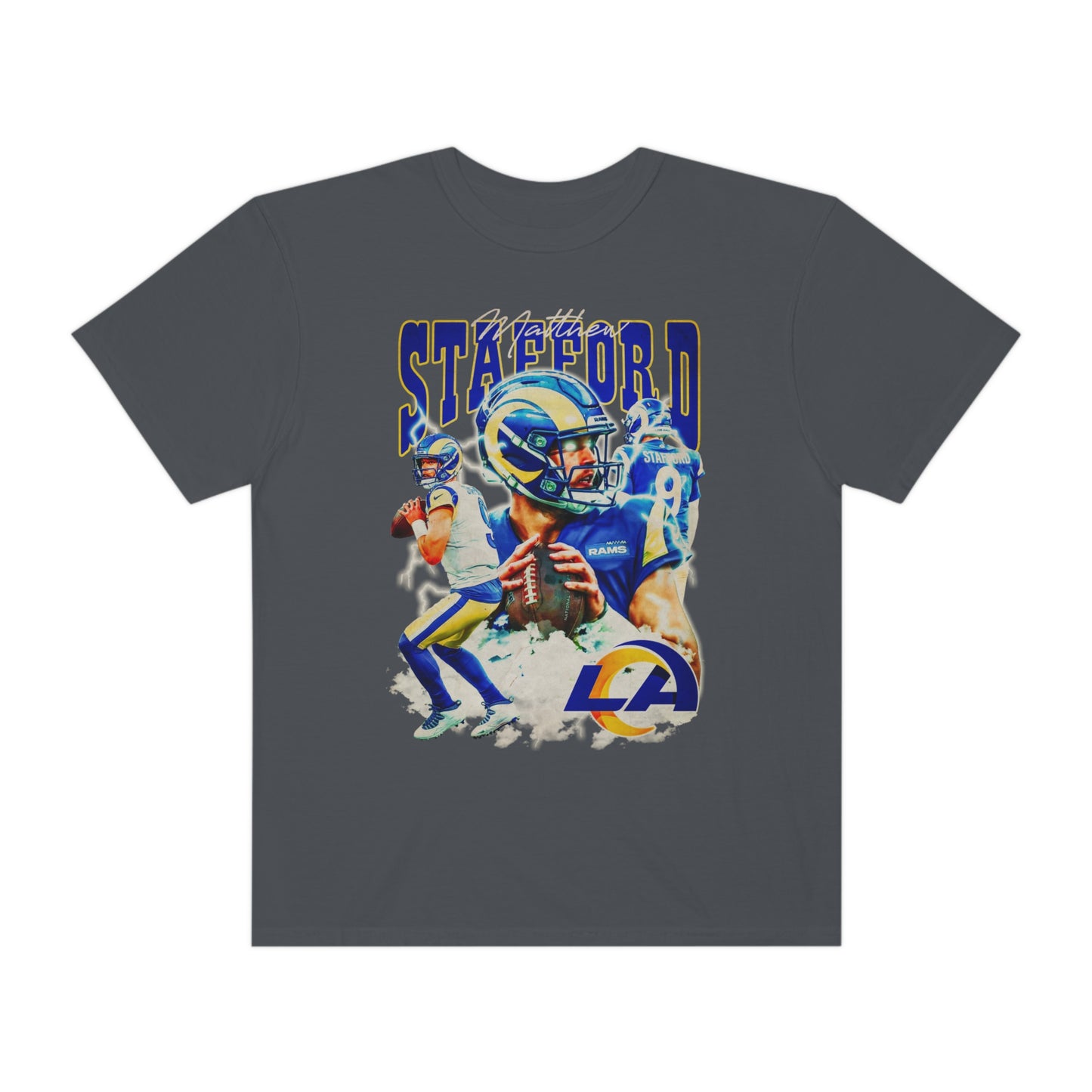 Stafford Rams Football Unisex Garment-Dyed T-shirt