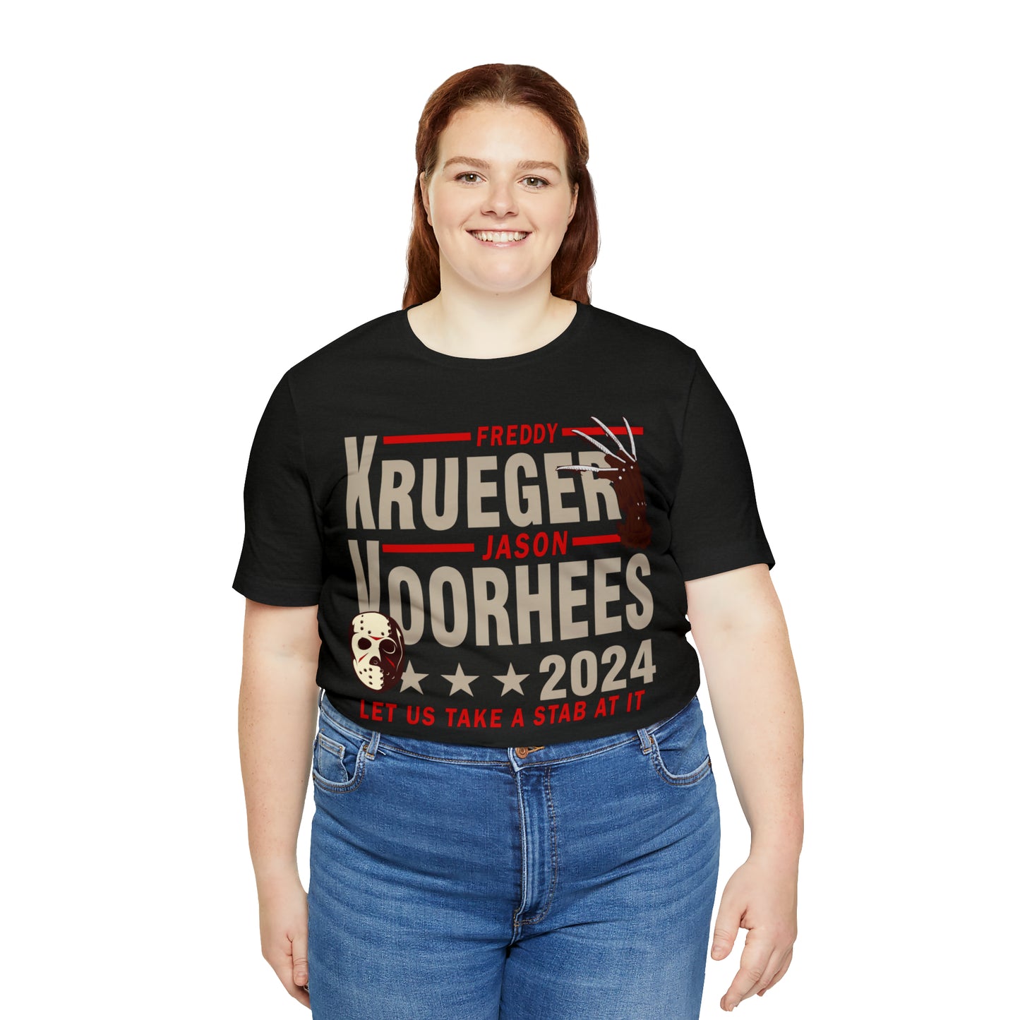 Freddy Krueger Jason Voorhees 2024 | Unisex Jersey Short Sleeve Tee