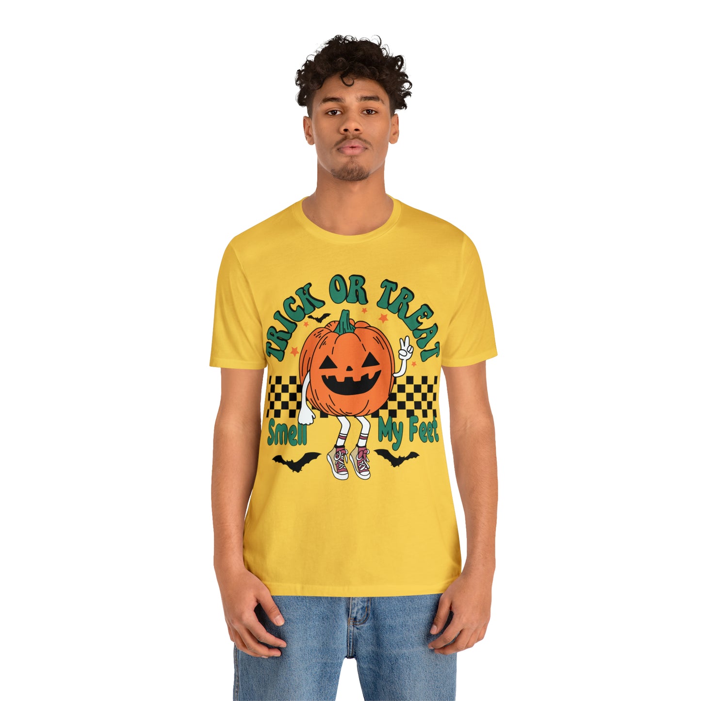 Trick or Treat Smell My Feet | Unisex Jersey Short Sleeve Tee