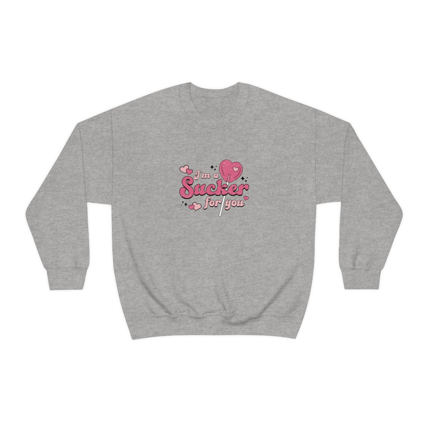 Sucker For You Valentines Day Unisex Heavy Blend Crewneck Sweatshirt
