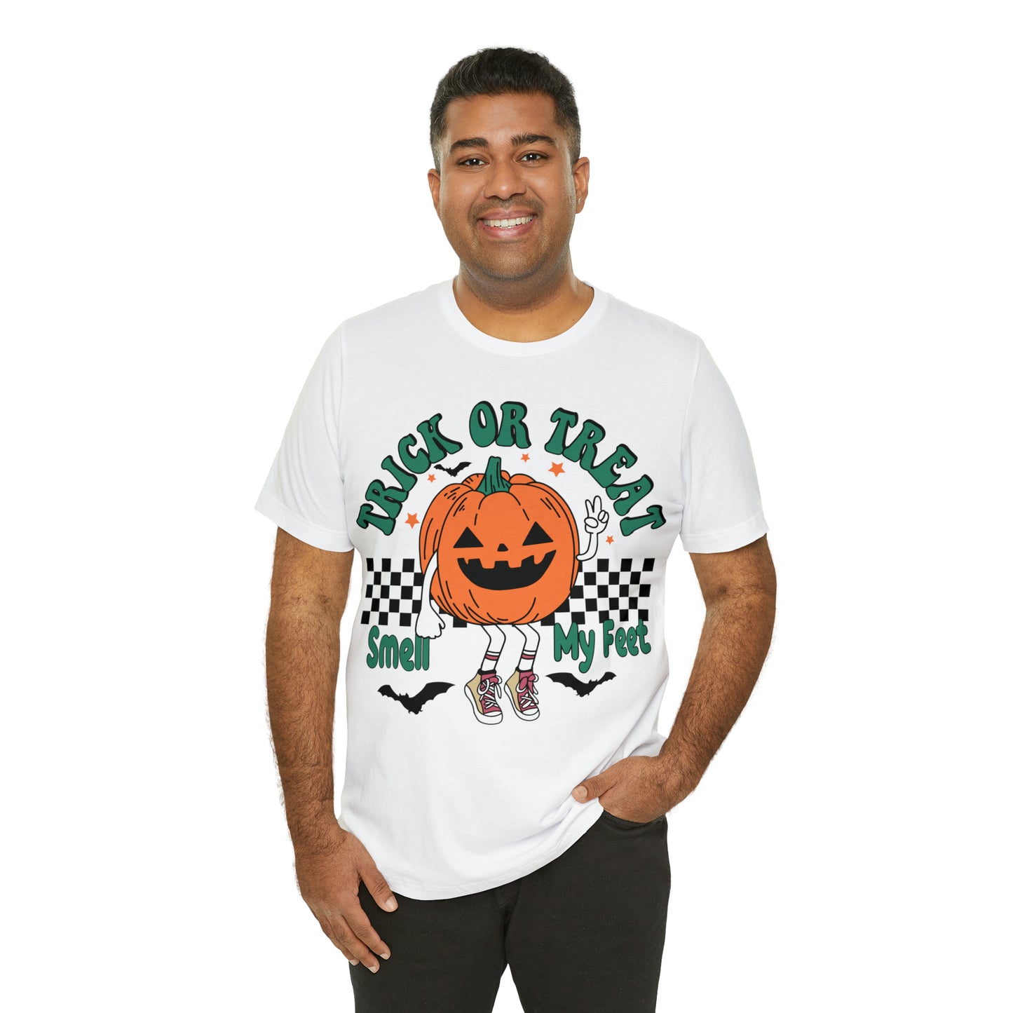 Trick or Treat Smell My Feet | Unisex Jersey Short Sleeve Tee