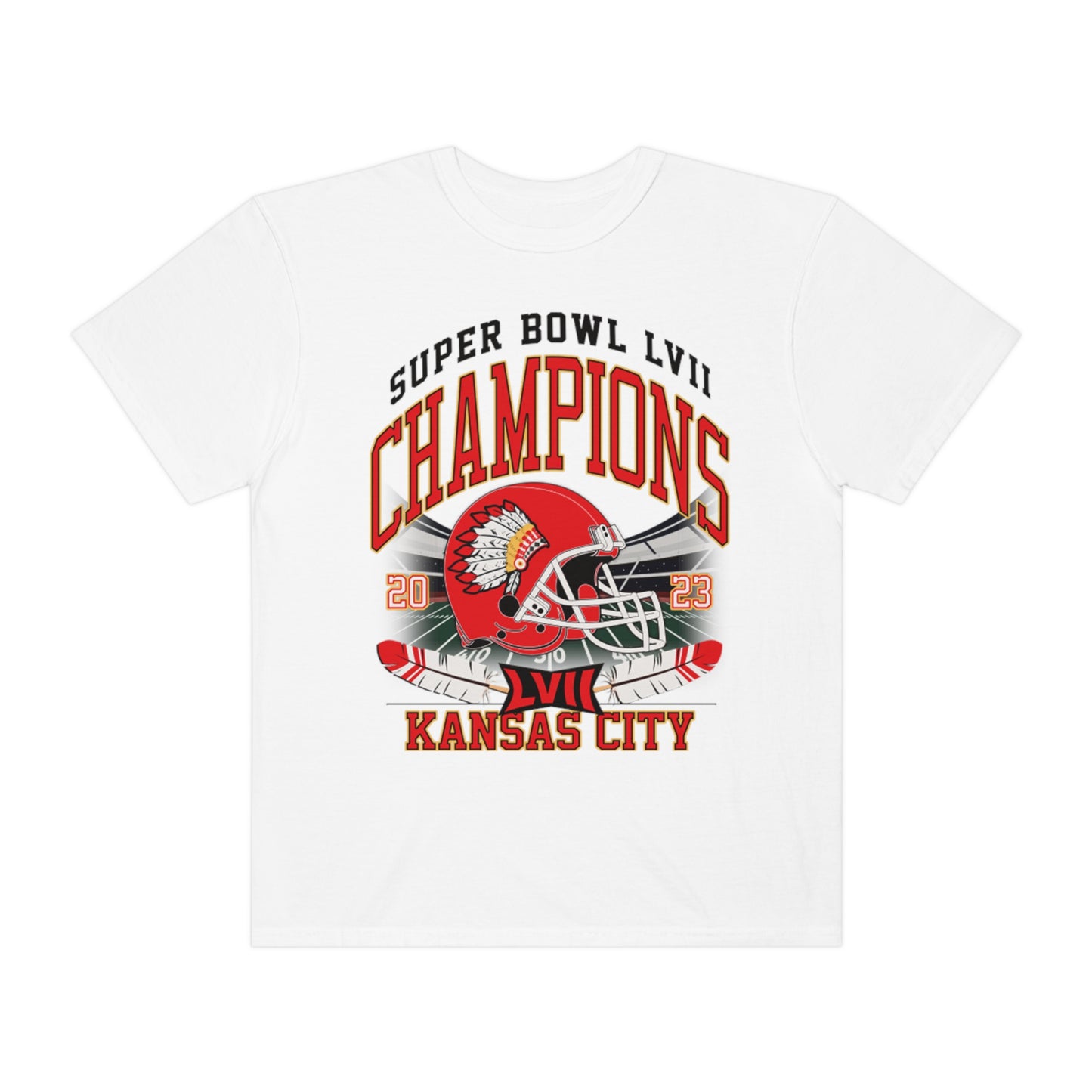 Kansas City Super Bowl Champions Football Unisex Garment-Dyed T-shirt