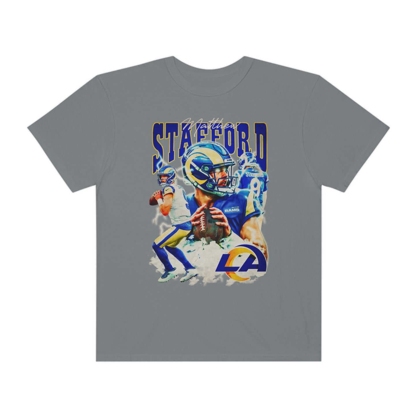 Stafford Rams Football Unisex Garment-Dyed T-shirt