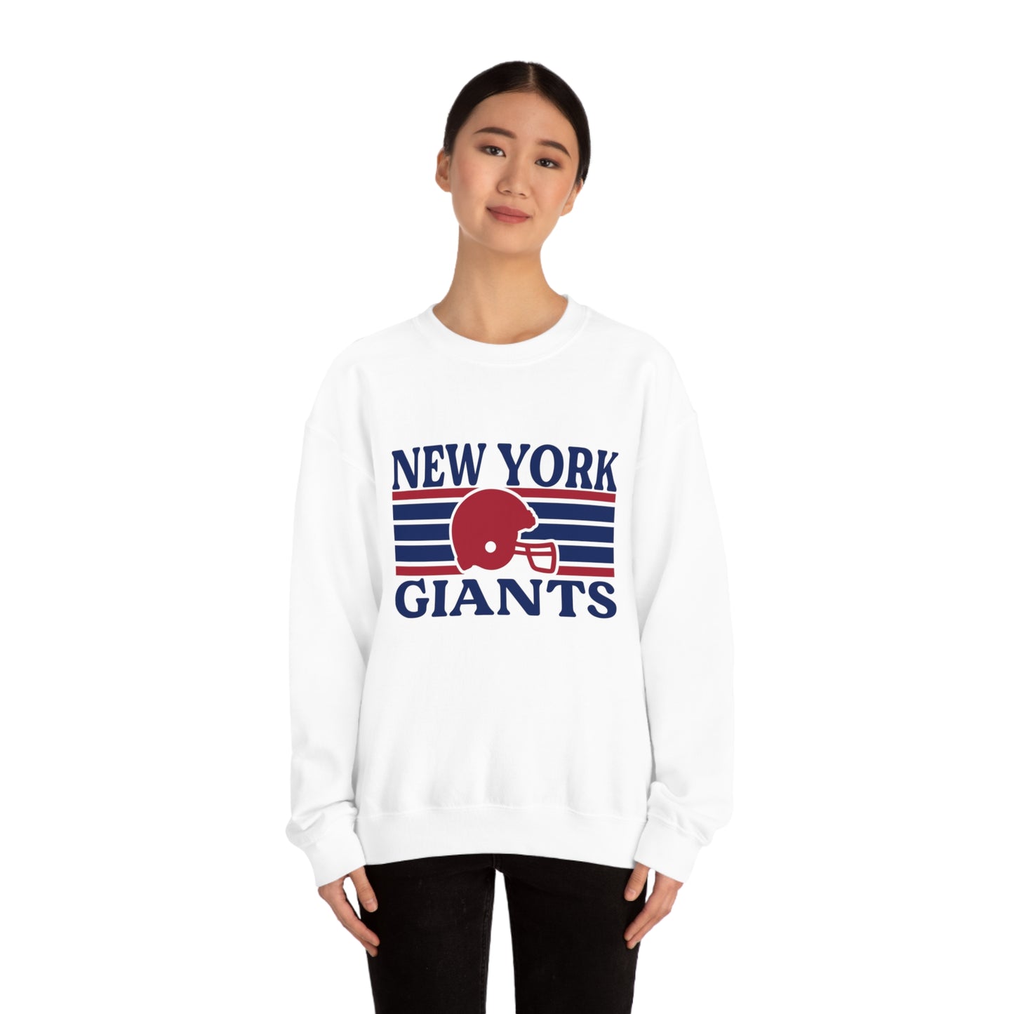Retro Style New York Football Unisex Heavy Blend Crewneck Sweatshirt