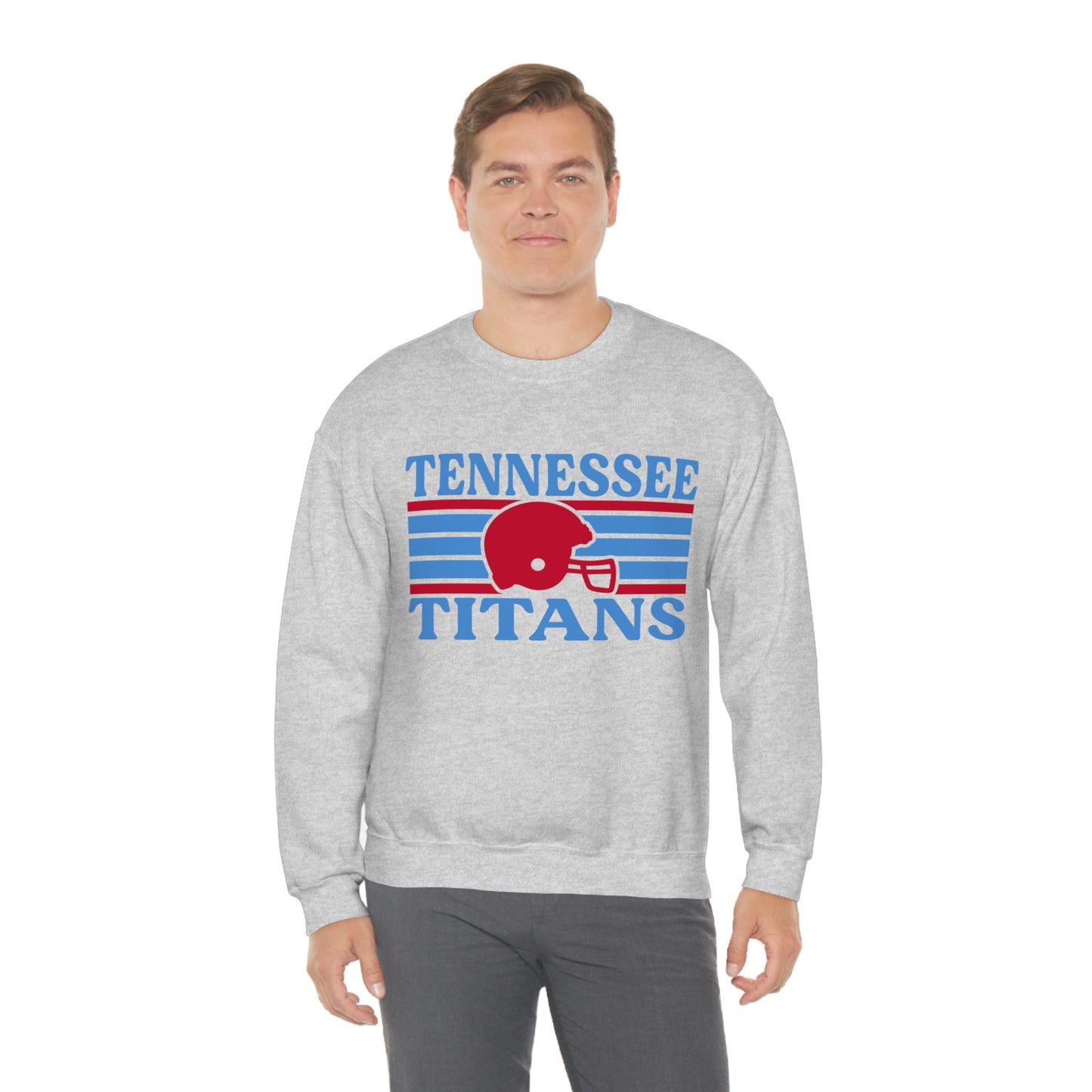 Retro Style Tennessee Football Unisex Heavy Blend Crewneck Sweatshirt