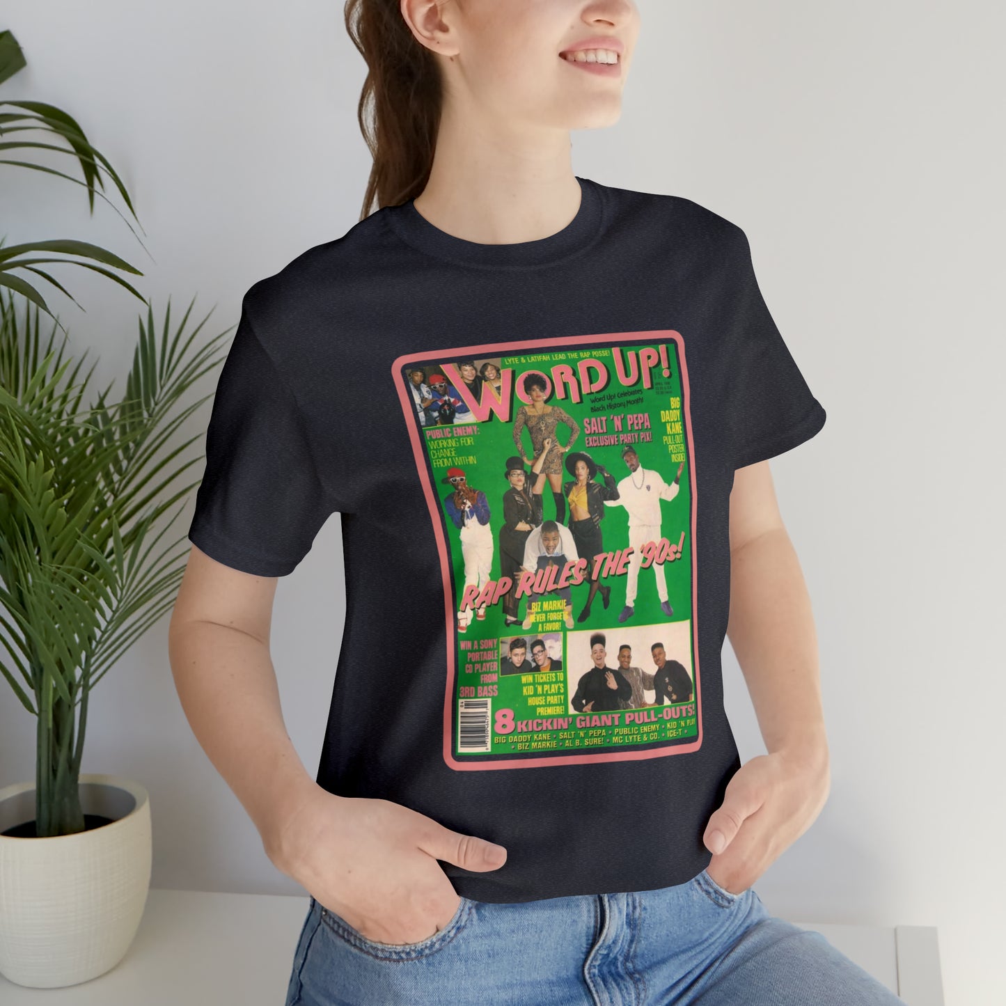 90s Throwback Word Up Magazine Unisex Jersey Short Sleeve Tee