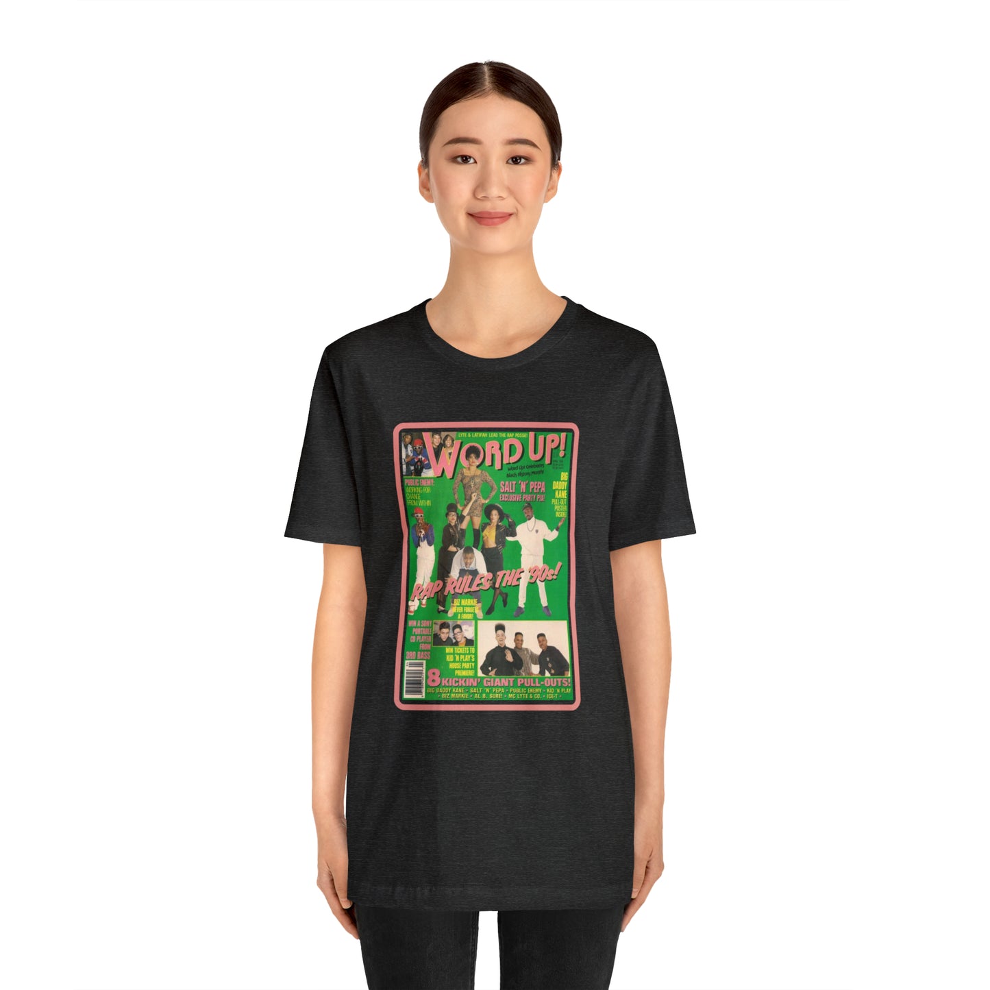90s Throwback Word Up Magazine Unisex Jersey Short Sleeve Tee