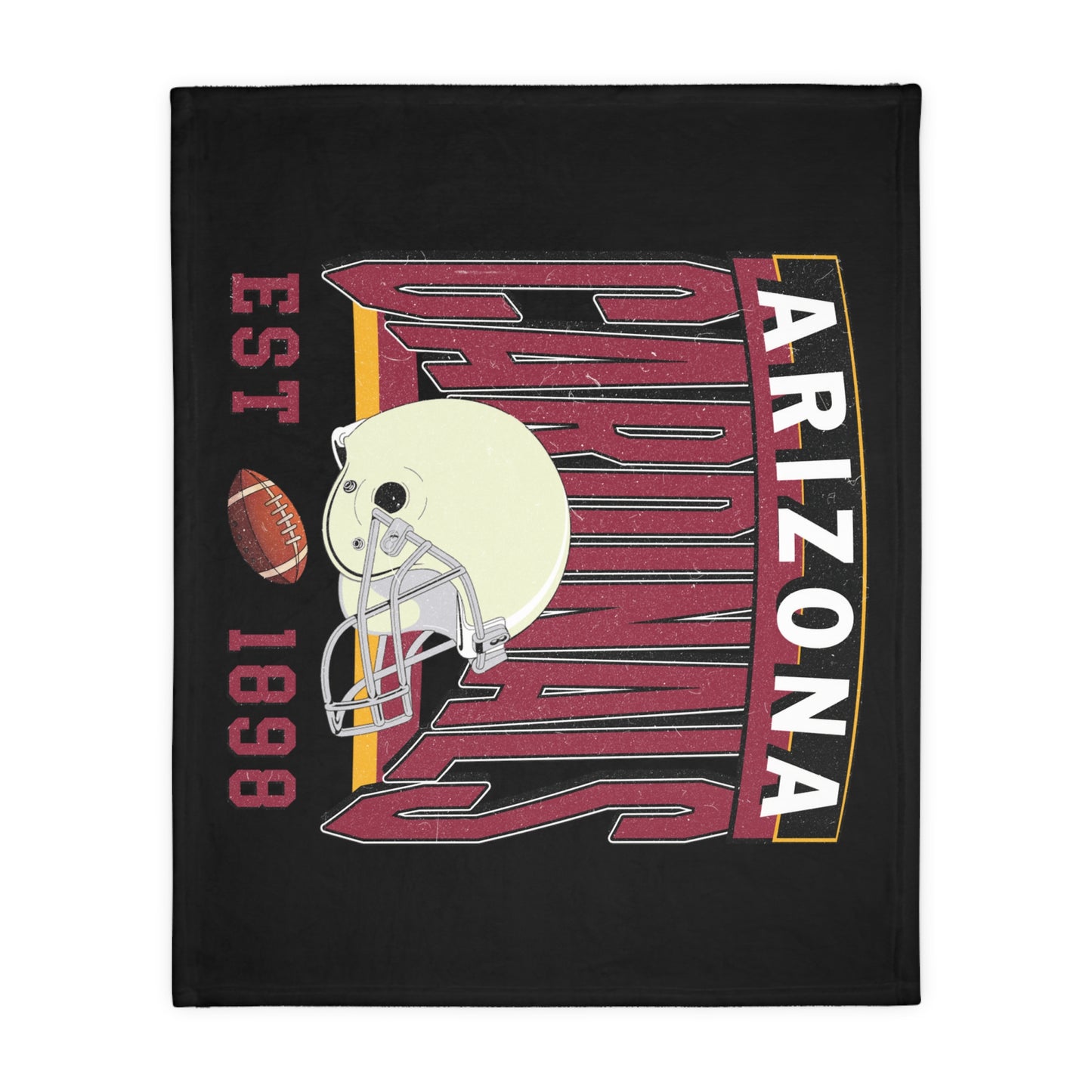 Arizona Football Velveteen Minky Throw Blanket
