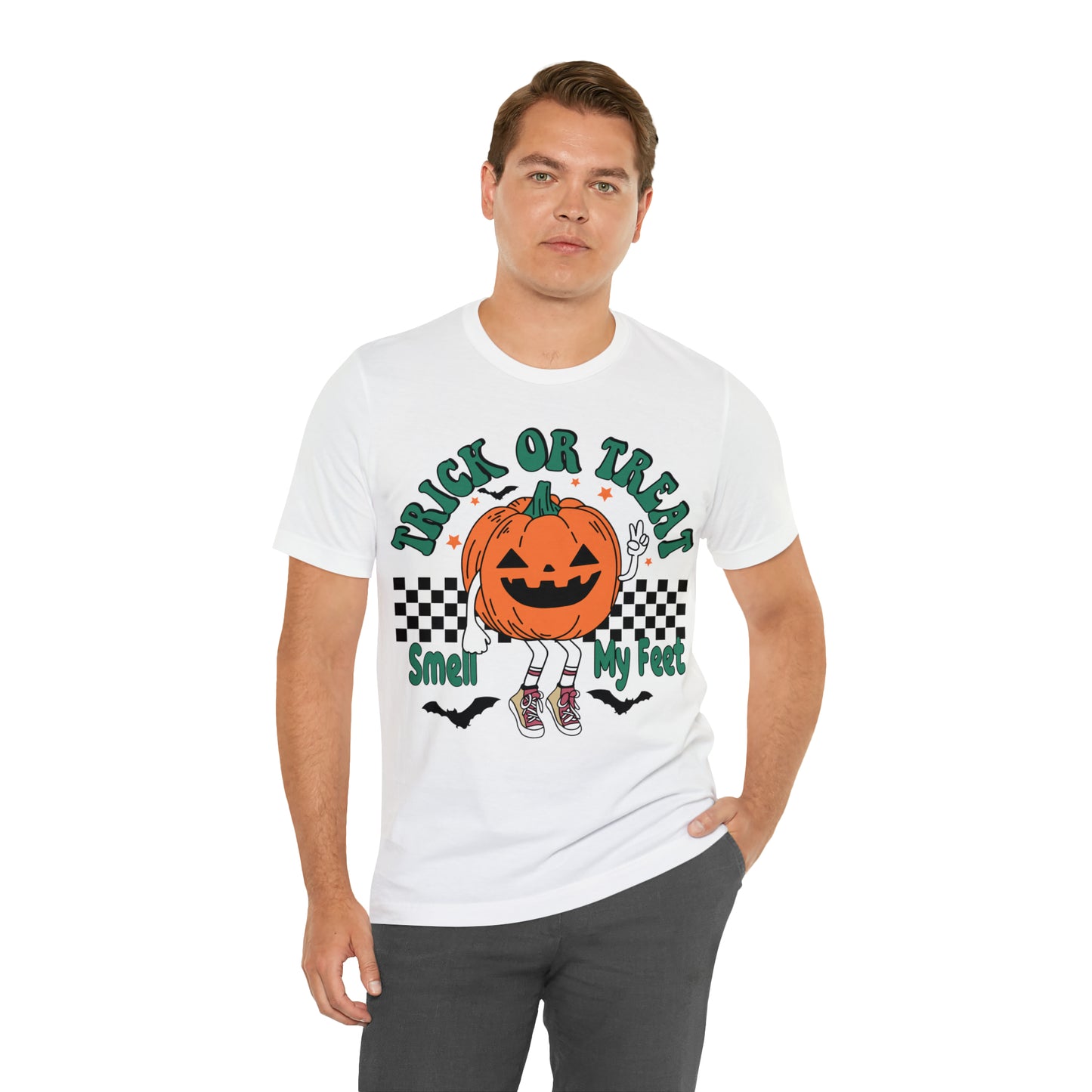Trick or Treat Smell My Feet | Unisex Jersey Short Sleeve Tee