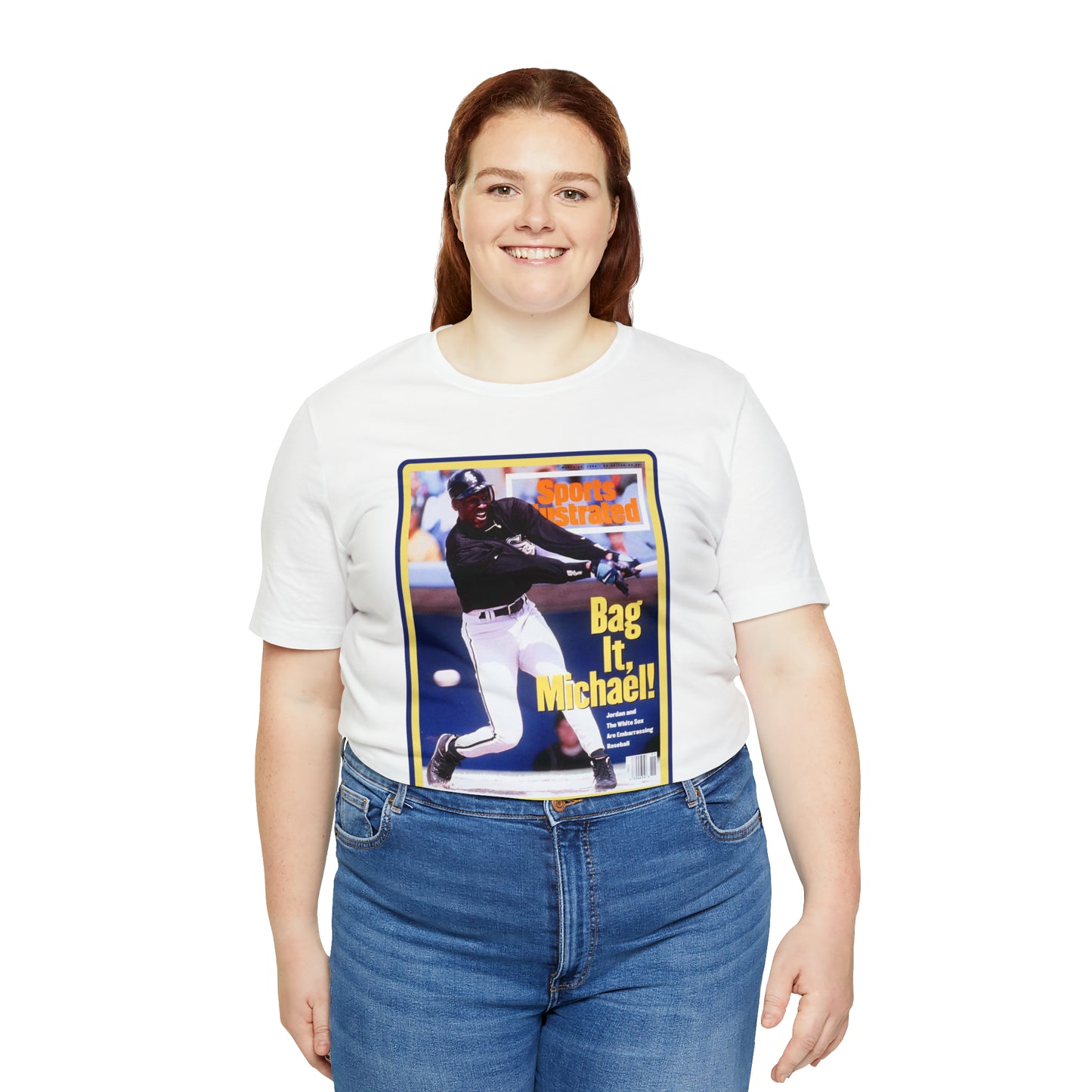 90s Throwback Michael Jordan Sports Illustrated Magazine Unisex Jersey Short Sleeve Tee