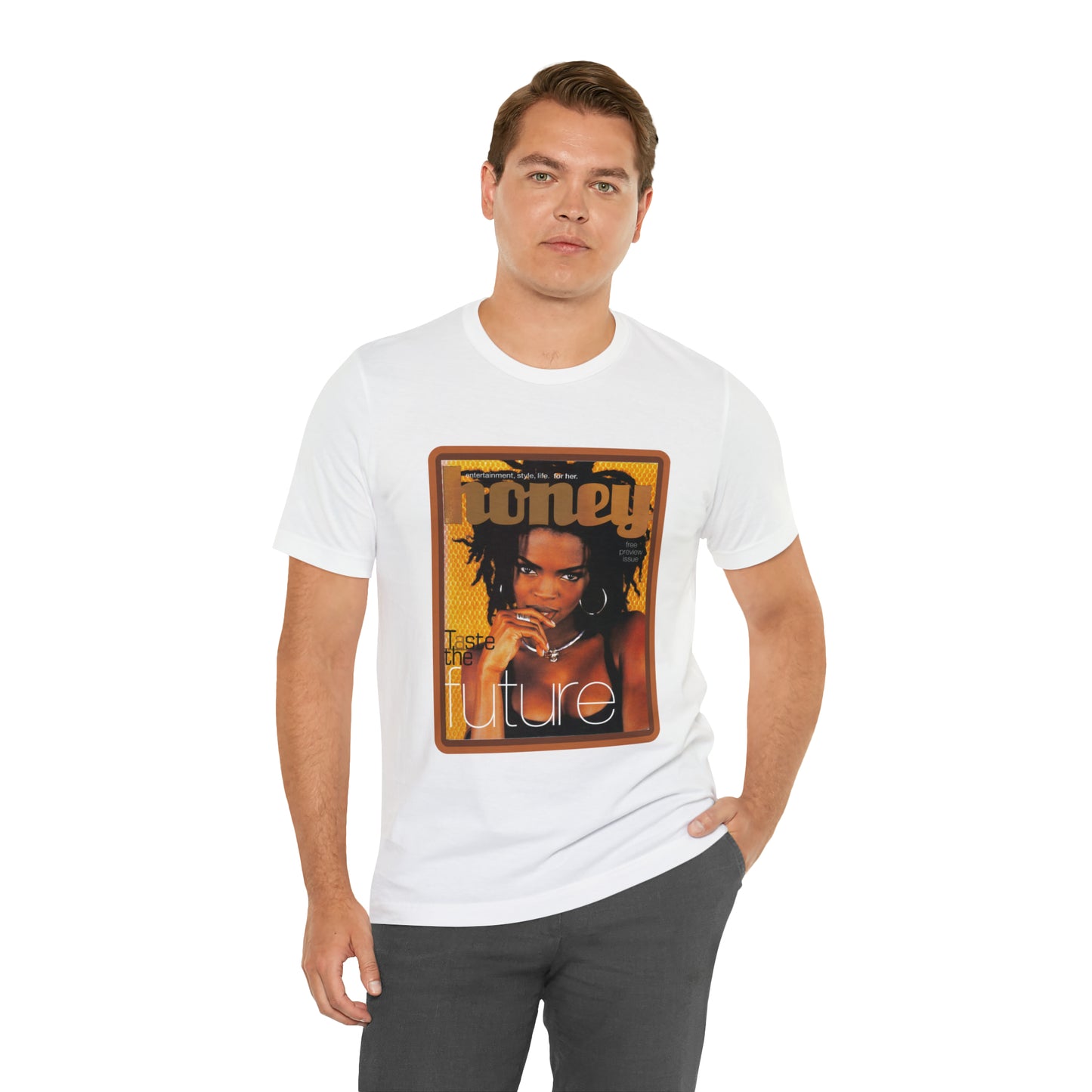 90s Throwback Lauryn Hill Vibe Magazine Unisex Jersey Short Sleeve Tee
