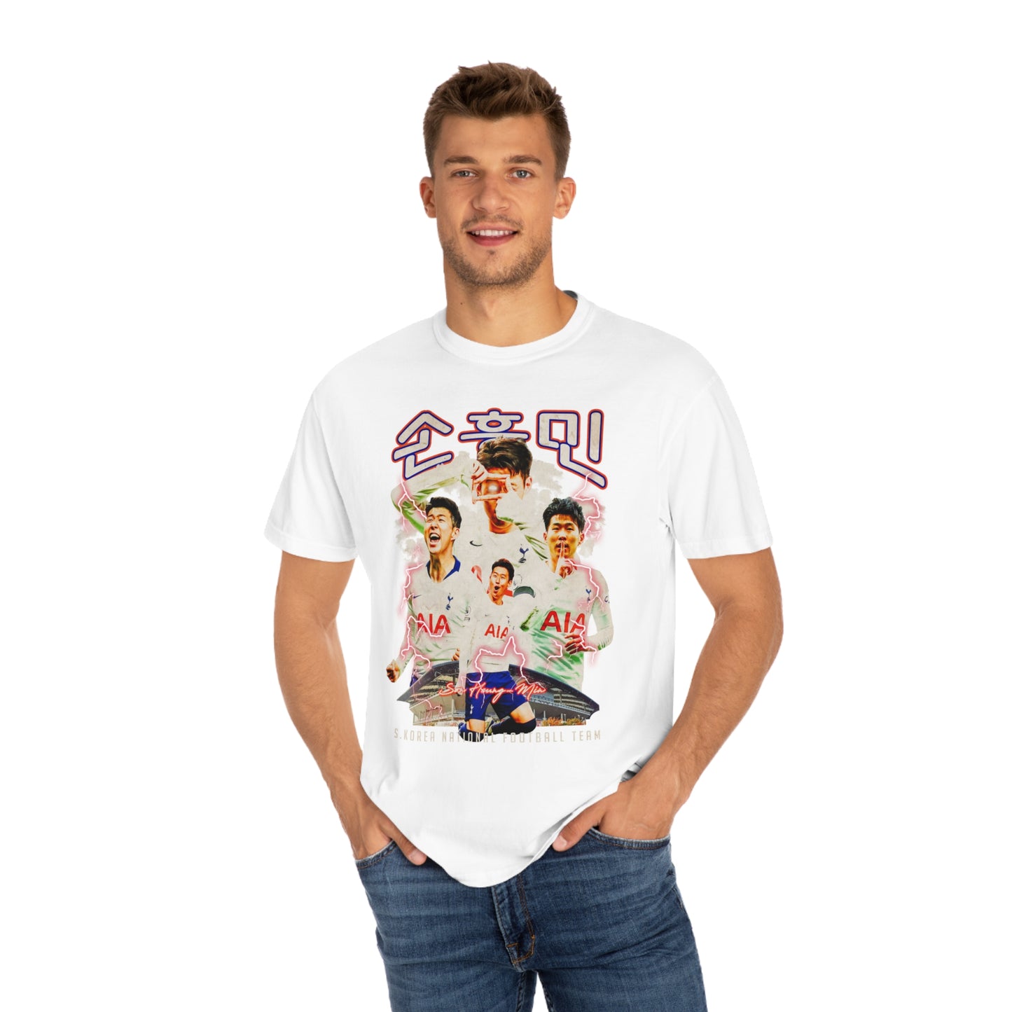 S.Korea Soccer Unisex Garment-Dyed T-shirt