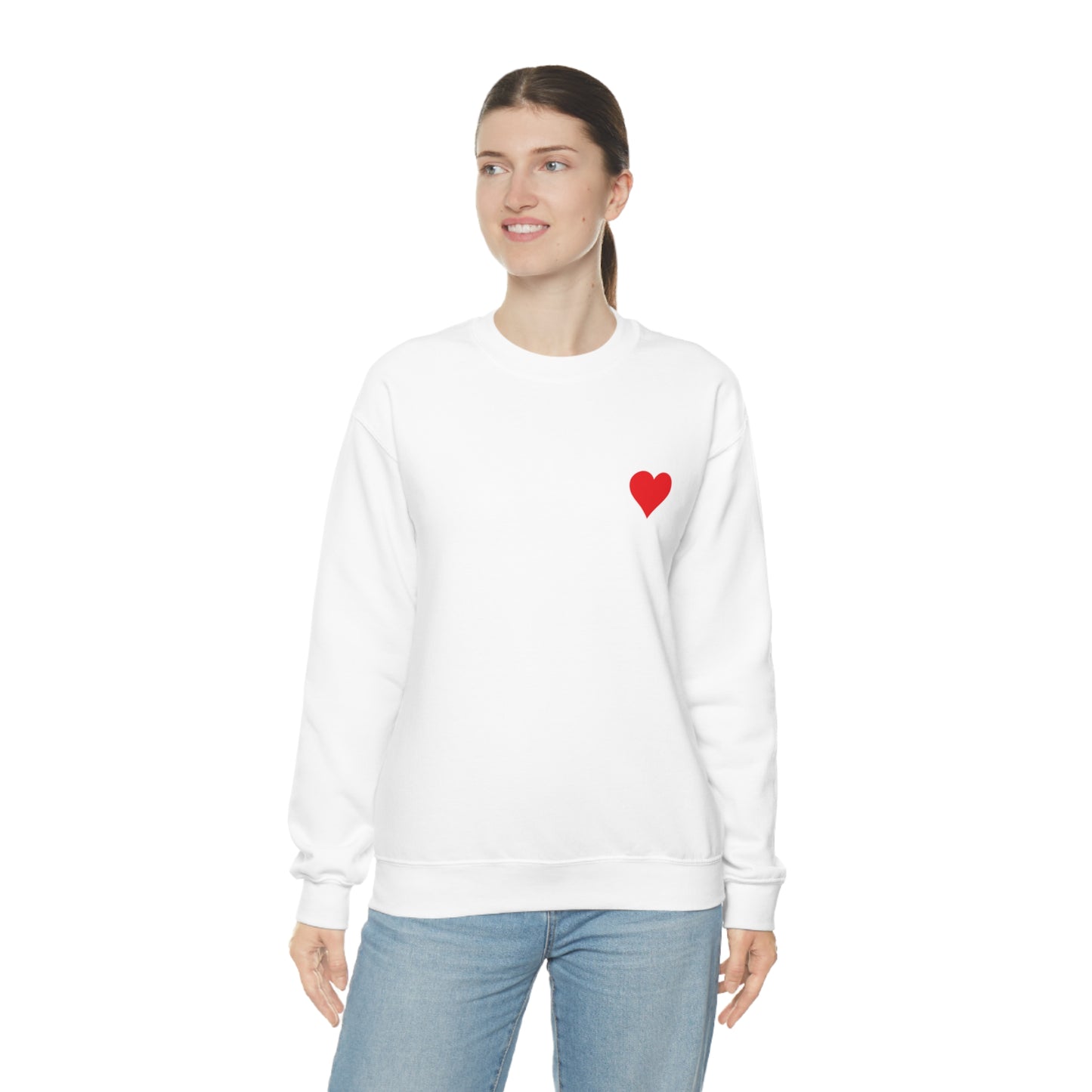 Heart Lover Boy Valentines Day Unisex Heavy Blend Crewneck Sweatshirt Front/Back Print