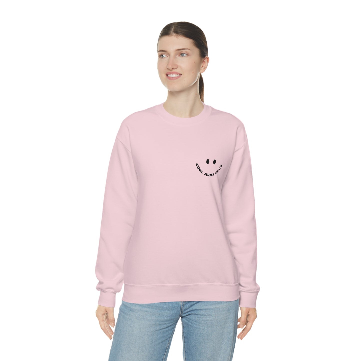 Cool Moms Club Unisex DryBlend® Crewneck Sweatshirt Front/Back Print