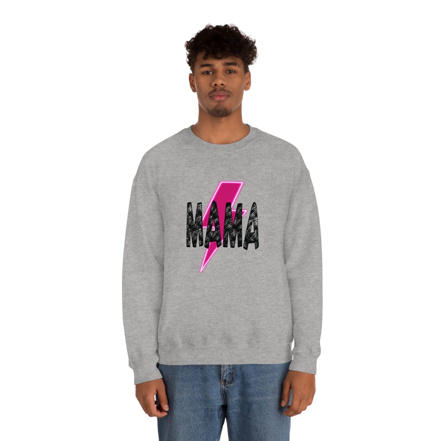 Mama Mommy & Me Matching Set Unisex DryBlend® Crewneck Sweatshirt