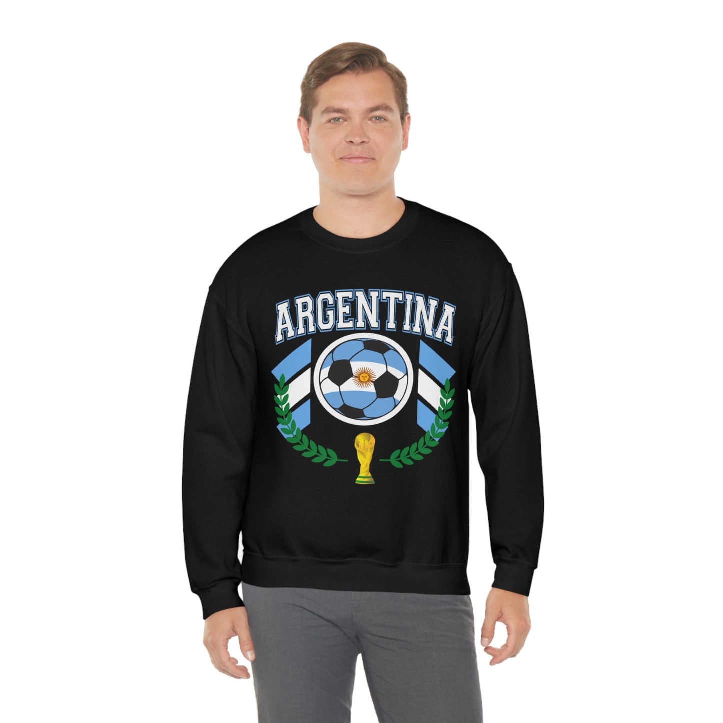 Argentina World Cup Soccer Unisex Heavy Blend Crewneck Sweatshirt