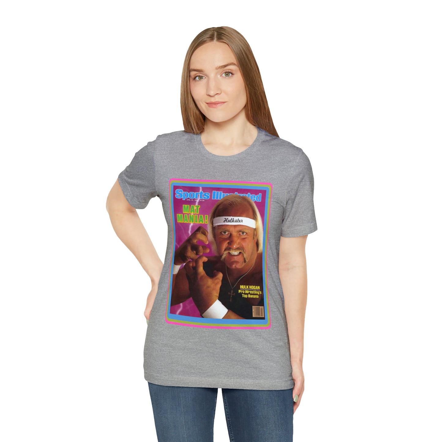 90s Throwback Hulk Hogan Sports Illustrated Magazine Unisex Jersey Short Sleeve Tee