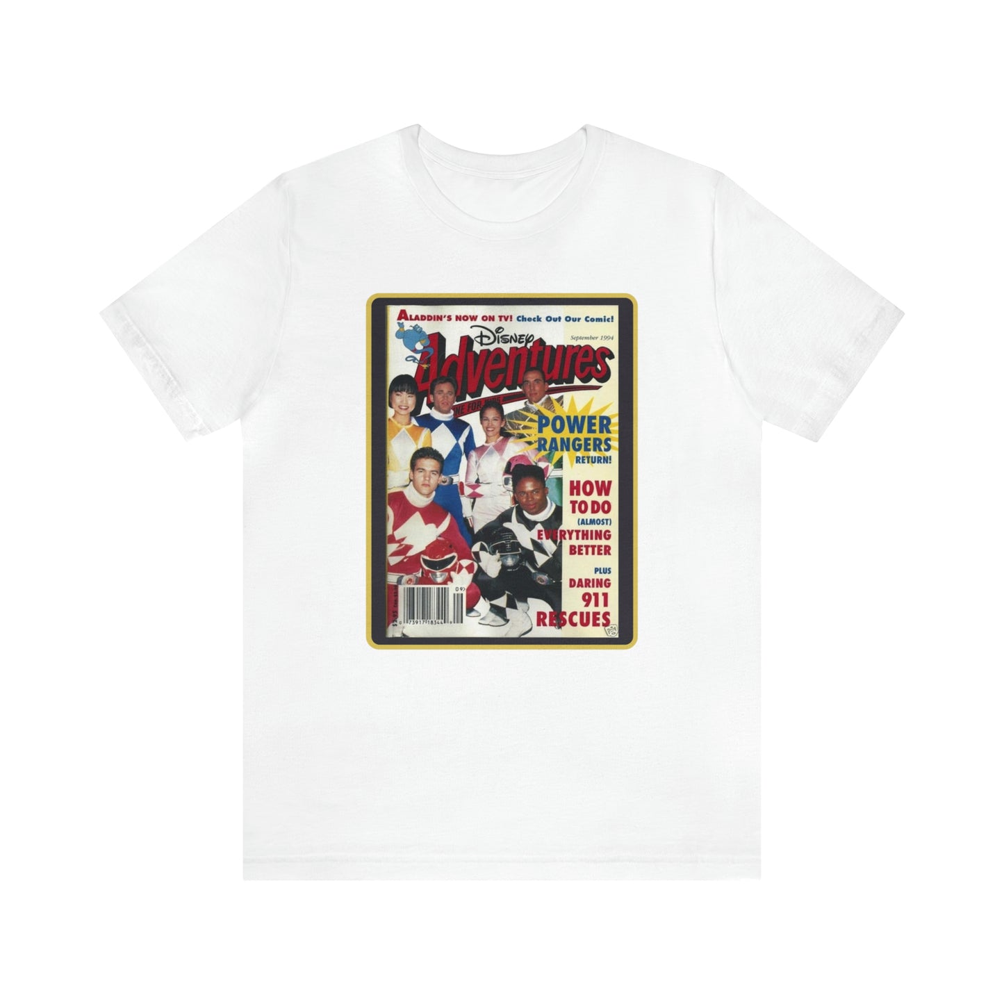 90s Throwback Power Rangers Unisex Jersey Short Sleeve Tee