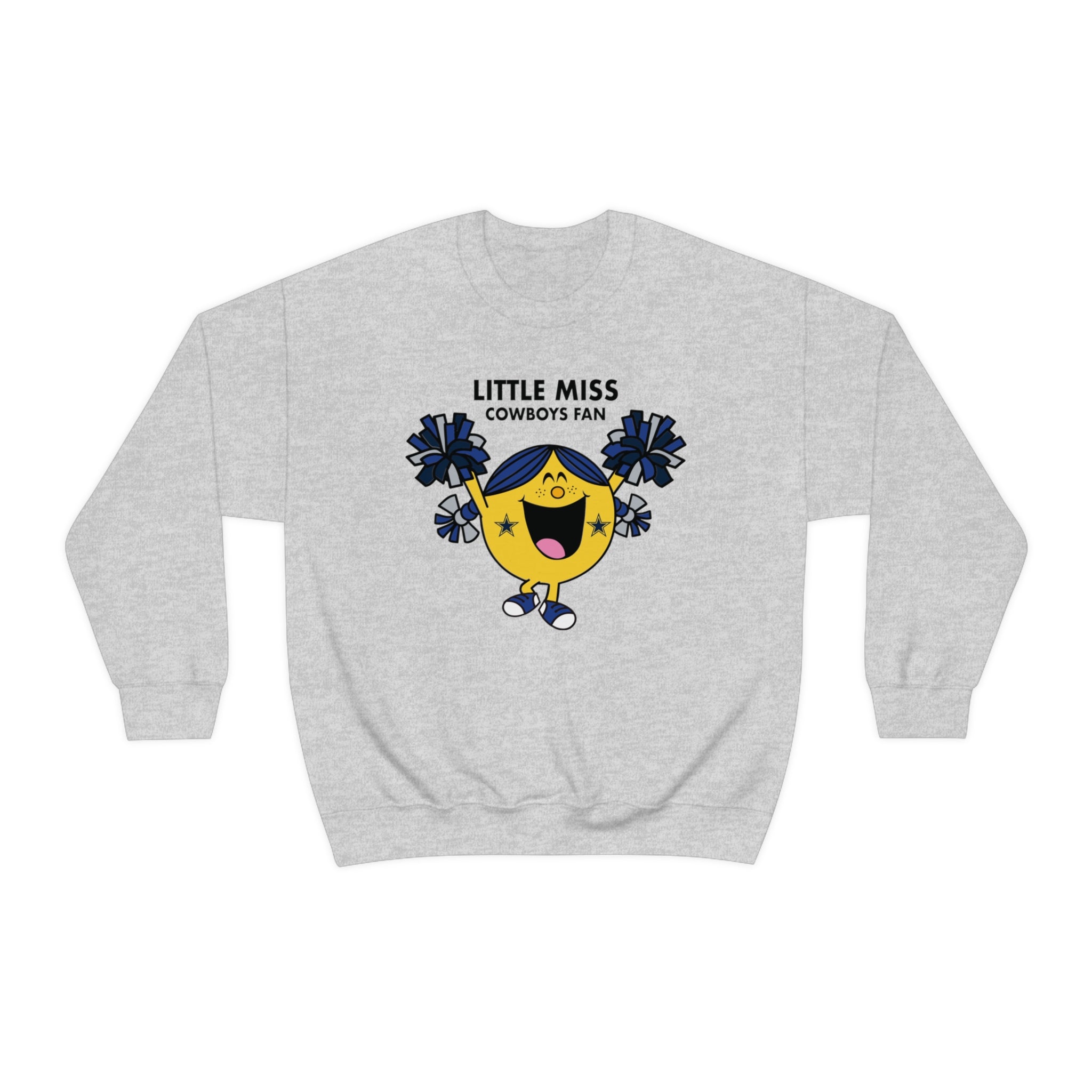 Little Miss Dallas Cowboys Unisex Heavy Blend Crewneck Sweatshirt