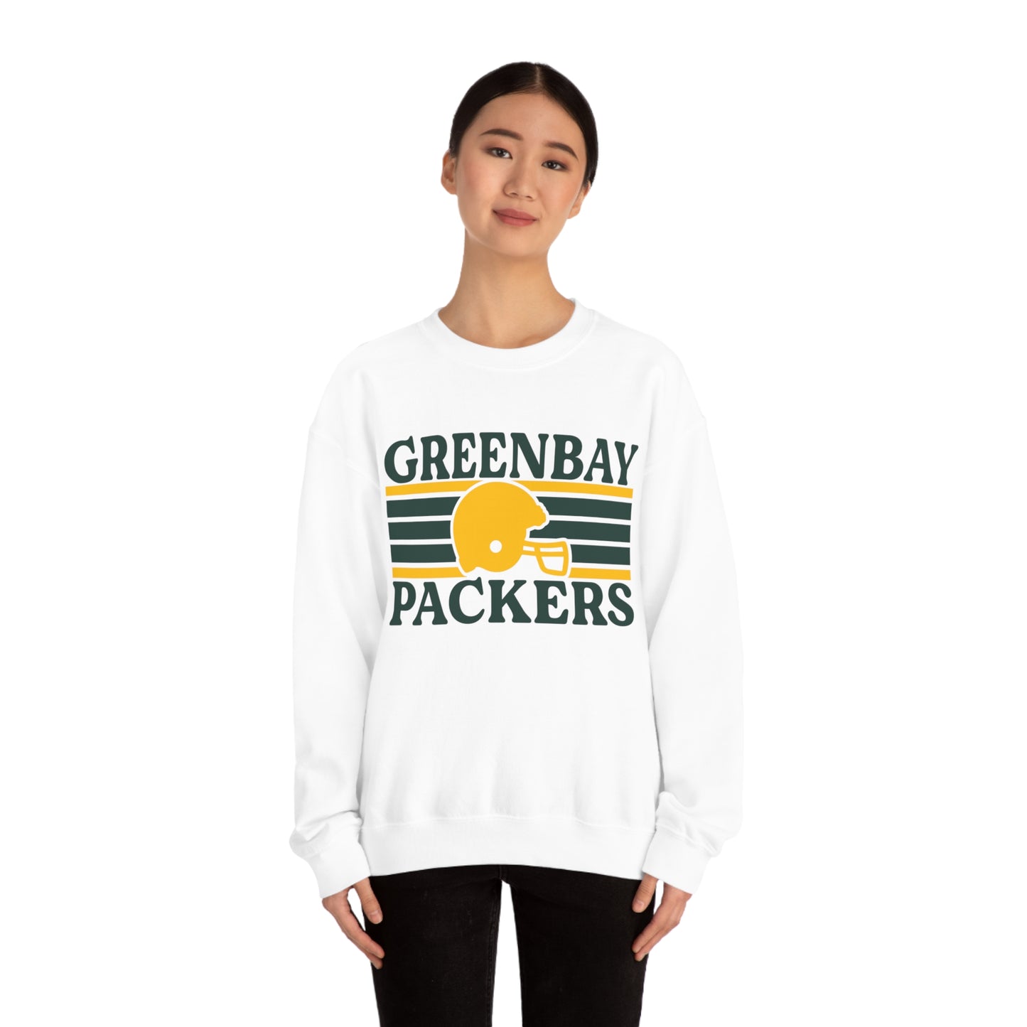 Retro Style Green Bay Football Unisex Heavy Blend Crewneck Sweatshirt