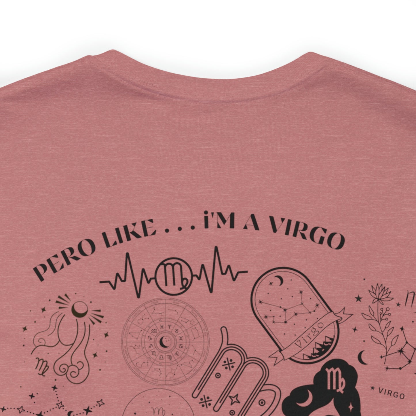 Zodiac Virgo - Astrology Unisex Jersey Short Sleeve Tee Front/Back Print