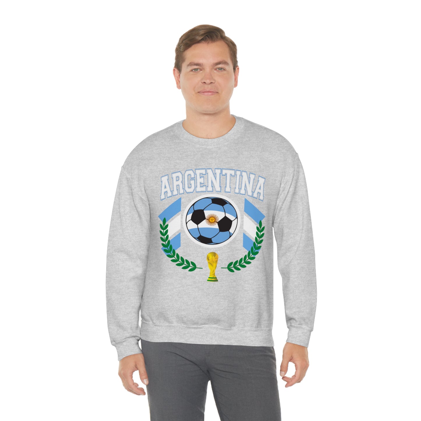 Argentina World Cup Soccer Unisex Heavy Blend Crewneck Sweatshirt