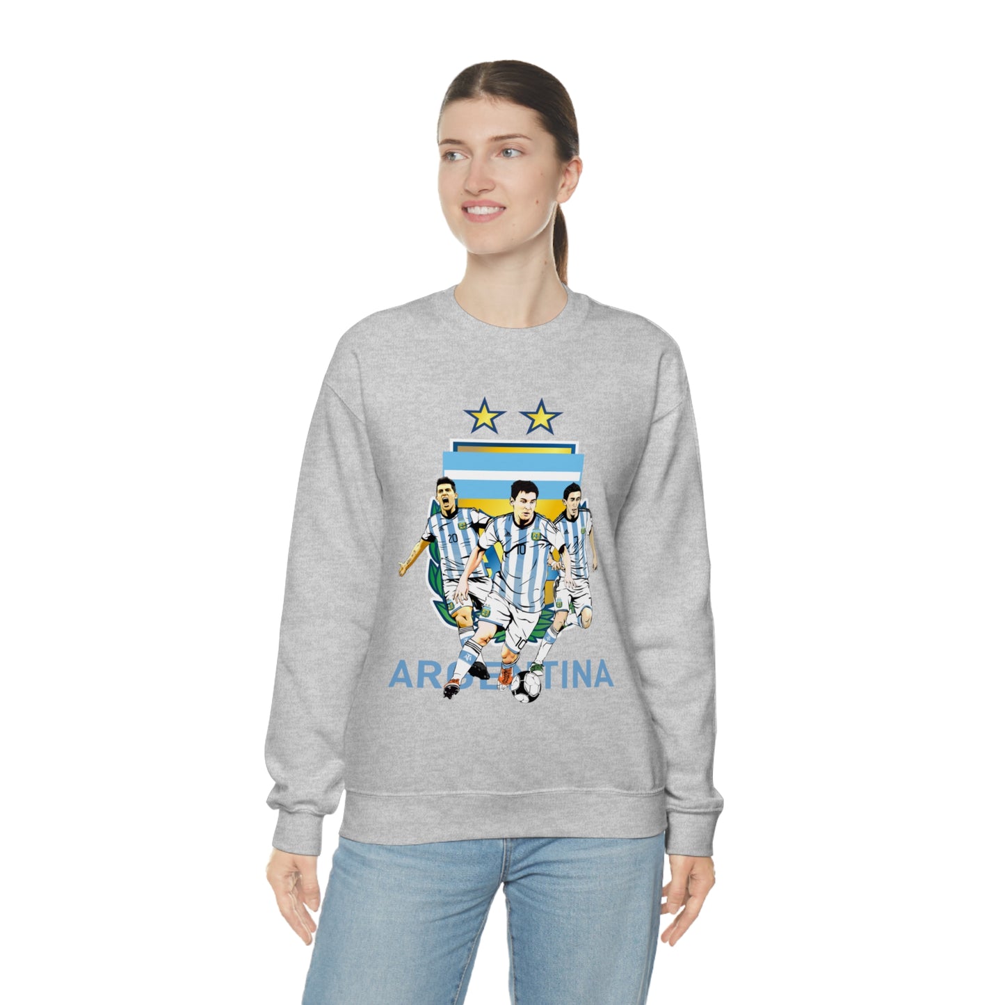 Argentina Soccer Unisex Heavy Blend Crewneck Sweatshirt