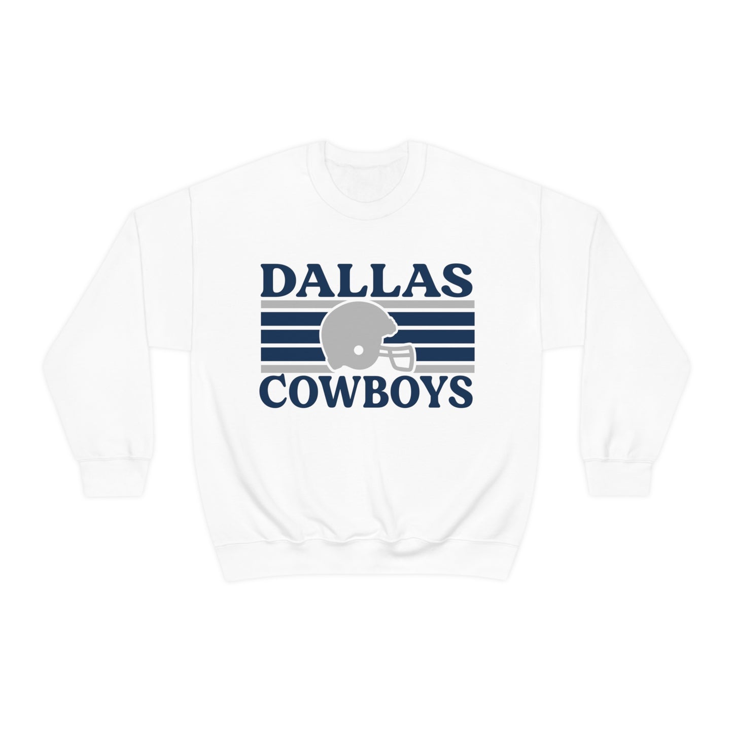 Retro Style Dallas Football Unisex Heavy Blend Crewneck Sweatshirt