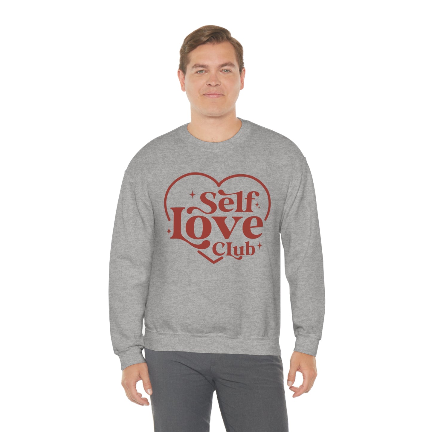 Self Love Club Valentines Day Unisex Heavy Blend Crewneck Sweatshirt