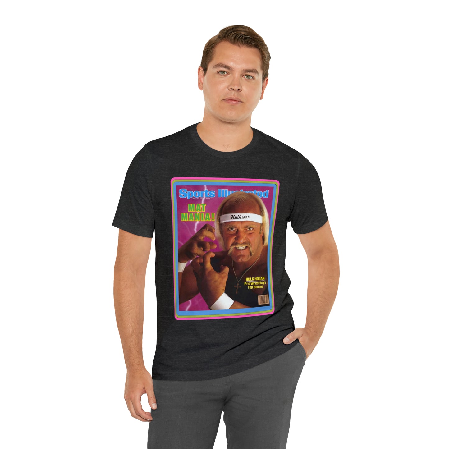 90s Throwback Hulk Hogan Sports Illustrated Magazine Unisex Jersey Short Sleeve Tee
