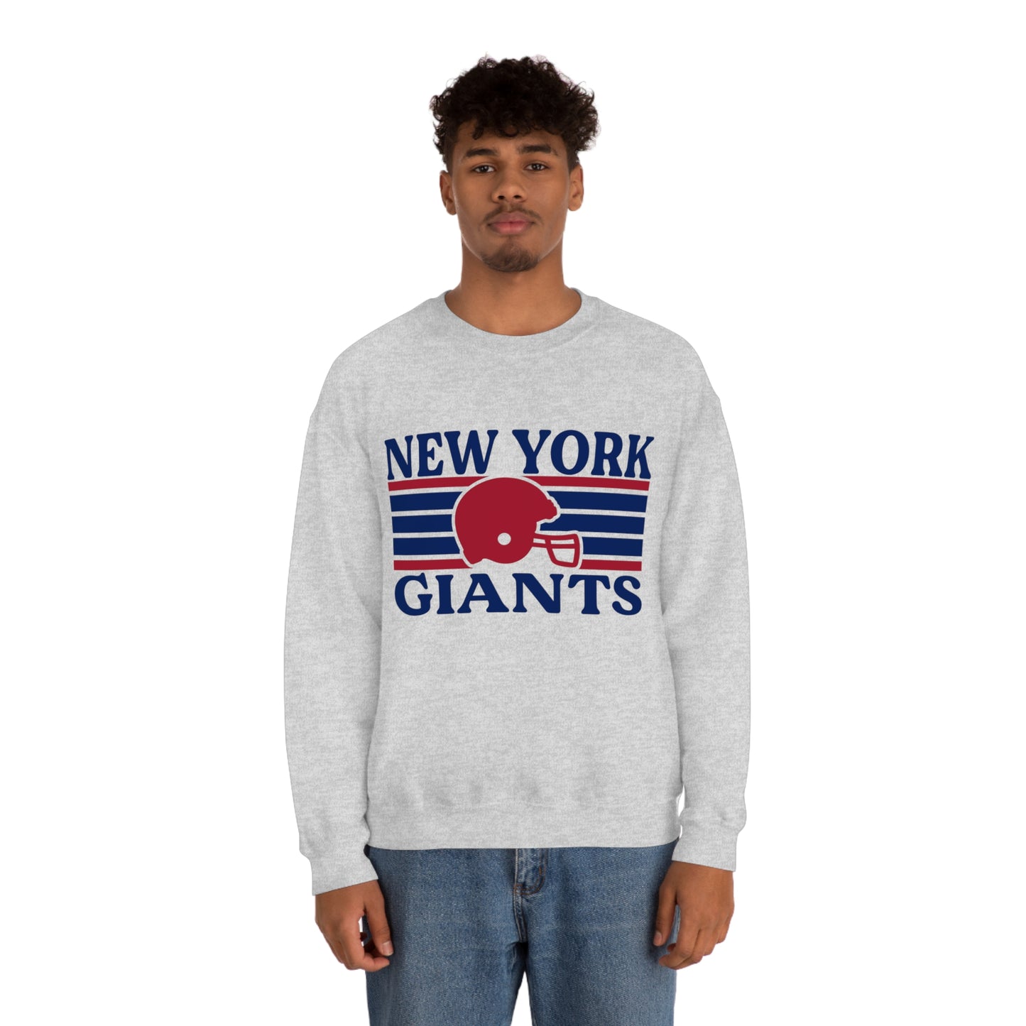 Retro Style New York Football Unisex Heavy Blend Crewneck Sweatshirt
