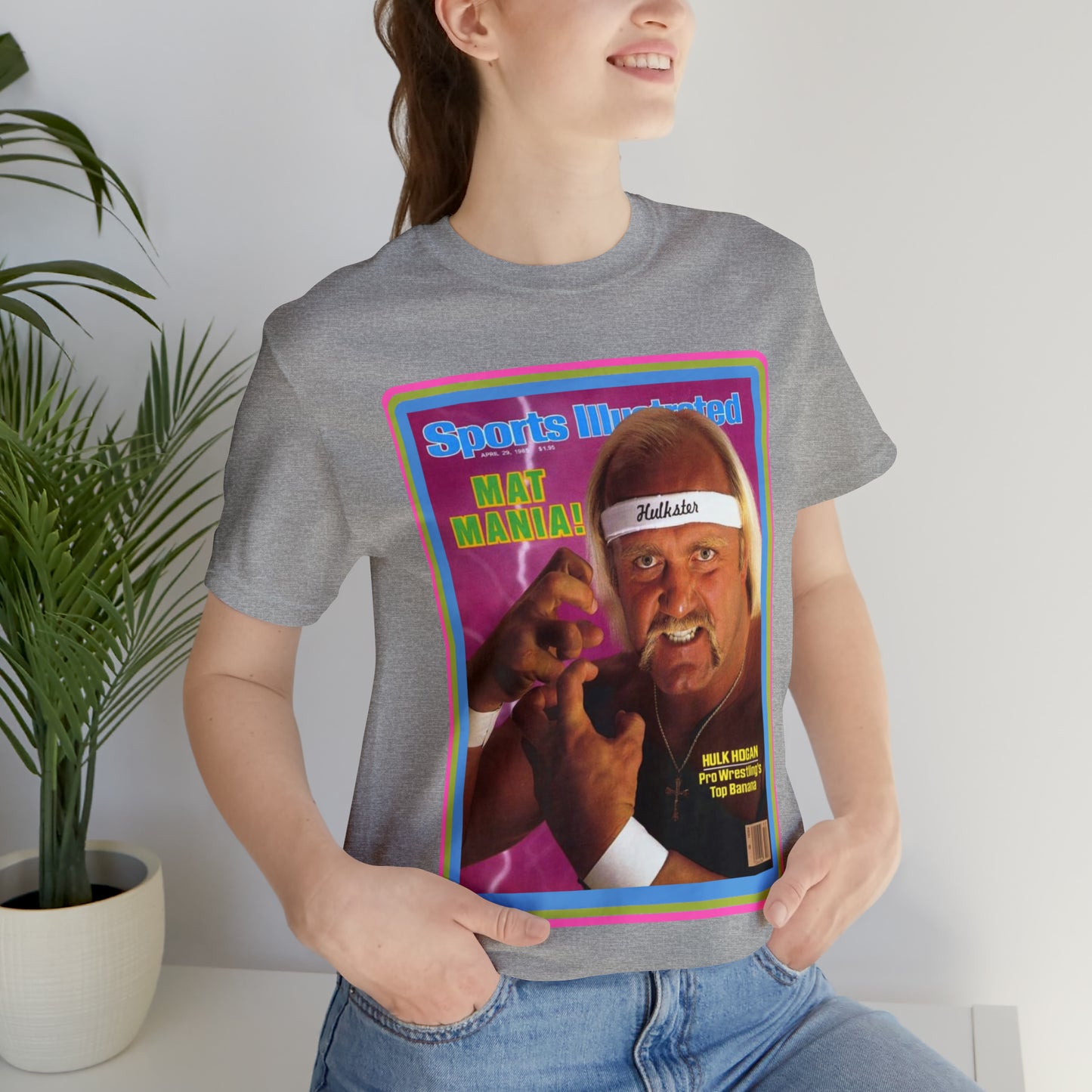 90s Throwback Hulk Hogan Sports Illustrated Magazine Unisex Jersey Short Sleeve Tee