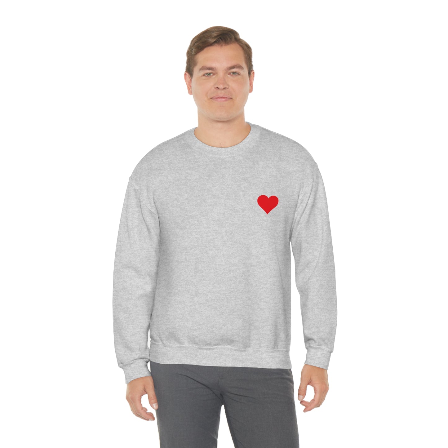 Heart Lover Boy Valentines Day Unisex Heavy Blend Crewneck Sweatshirt Front/Back Print